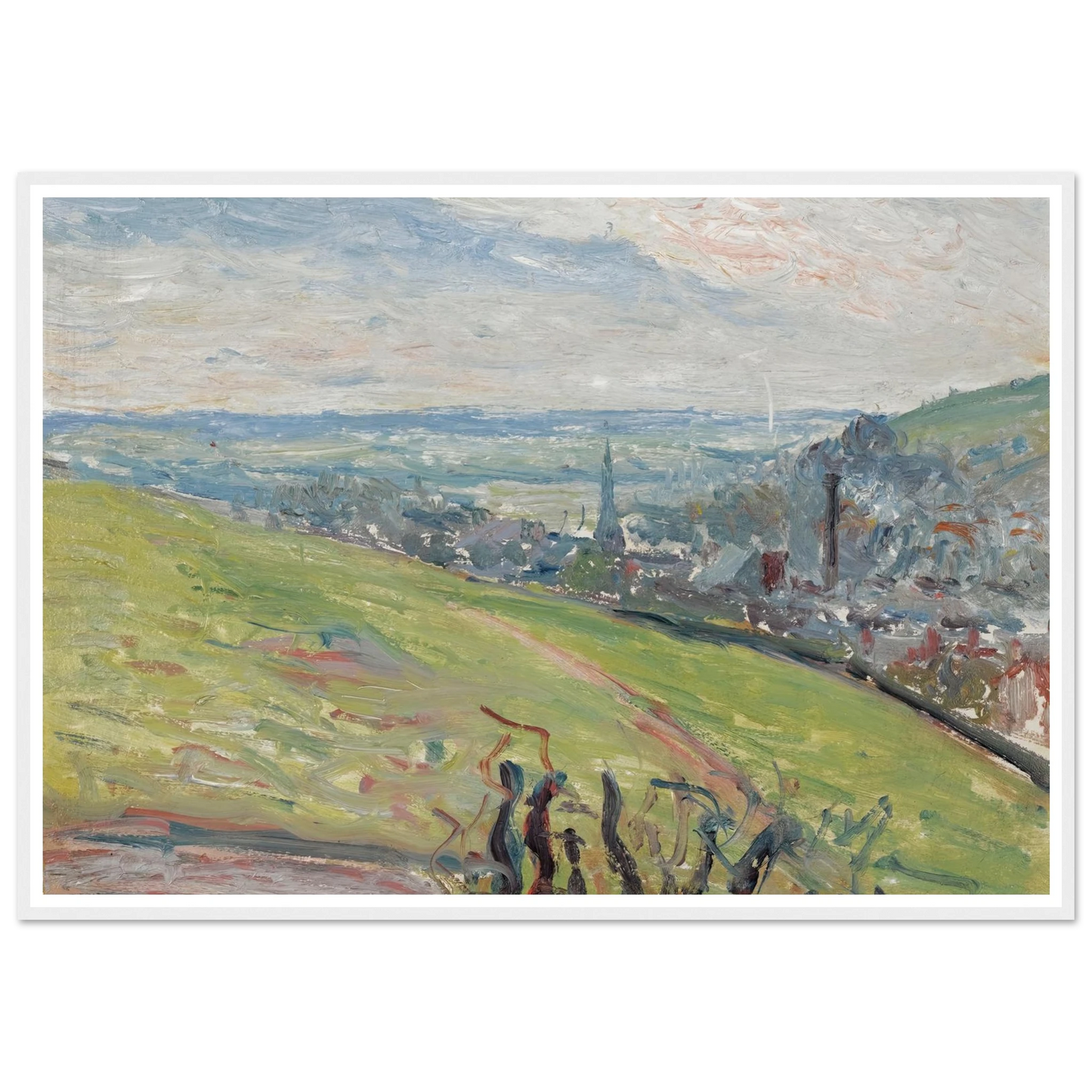 Environs De Rouen (1883) Art Print | Camille Pissarro-Quipham Collections