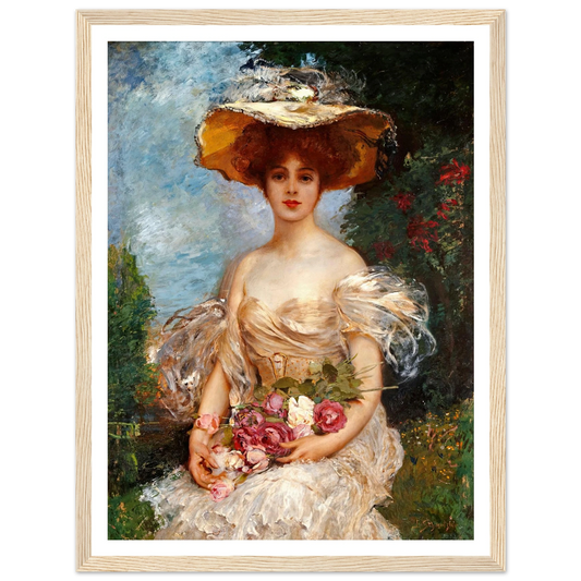A portrait of an elegant woman Art Print | Leopold Schmutzler-Quipham Collections