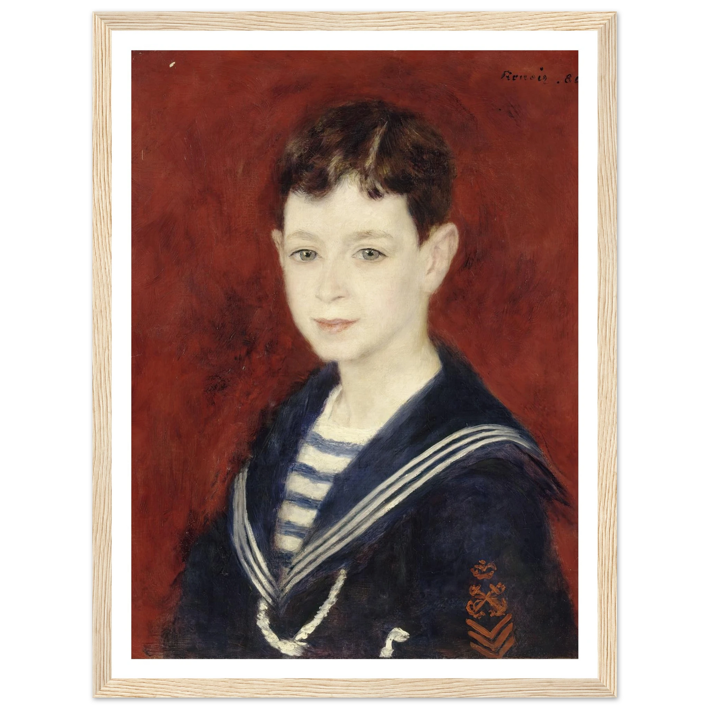 Fernand Halphen as a Boy (1880) Art Print | Pierre Auguste Renoir-Quipham Collections