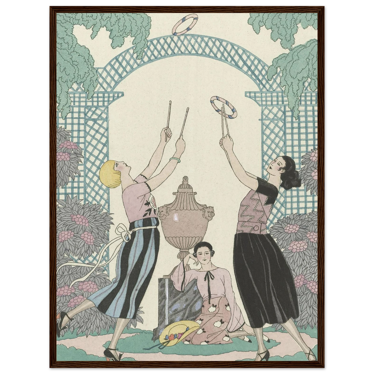 Le Jeu des Graces (1921) Art Print | George Barbier-Quipham Collections