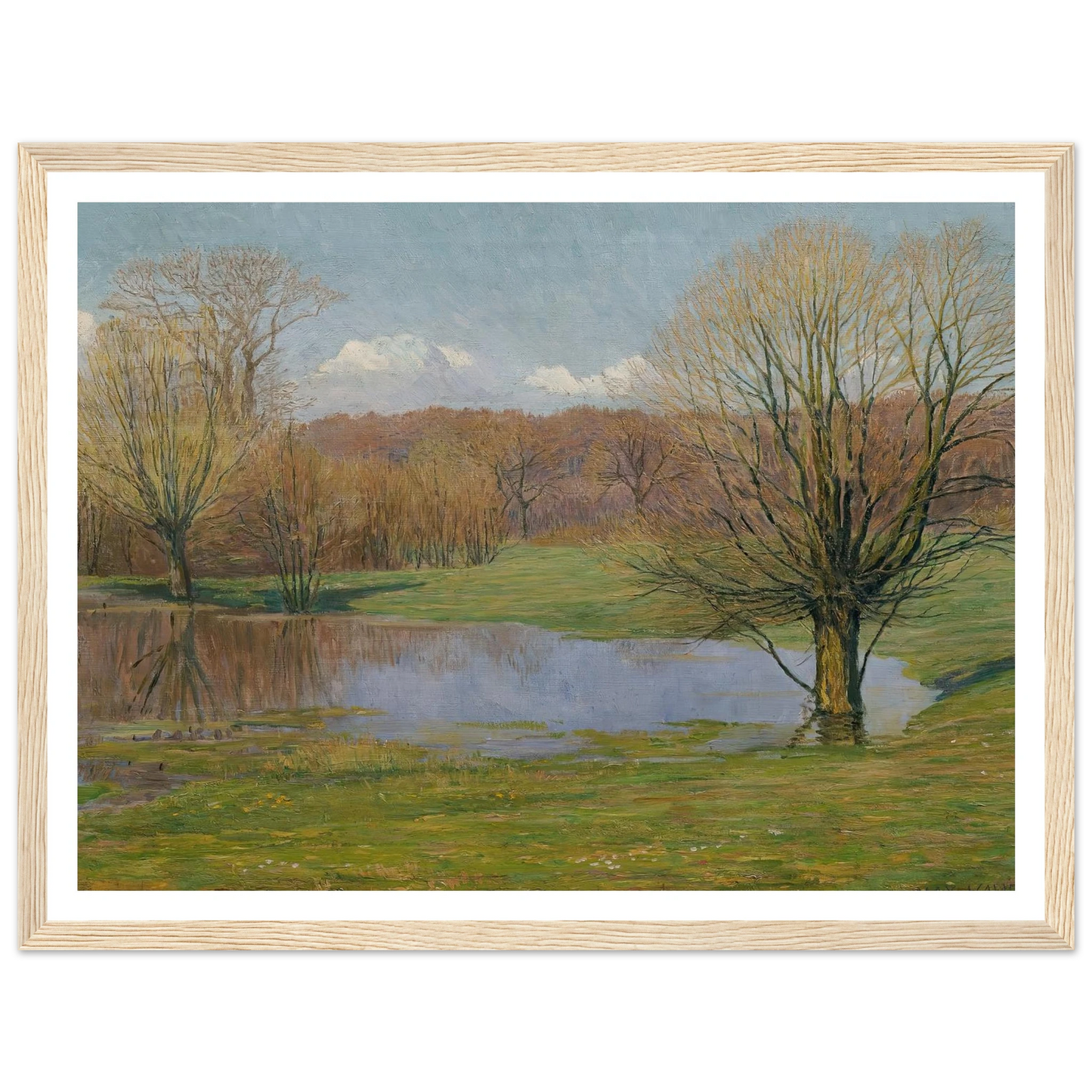 Aulandschaft im Vorfrühling (1927) Art Print | Max Kahrer-Quipham Collections