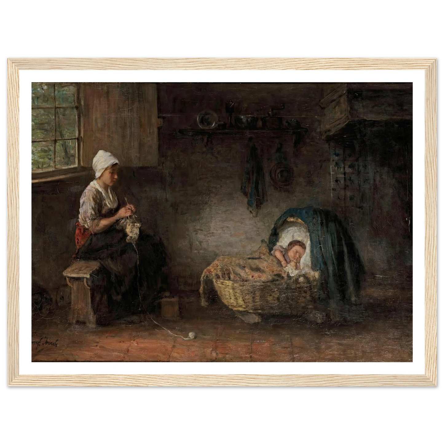 Mother’s treasure Art Print | Jozef Israels-Quipham Collections