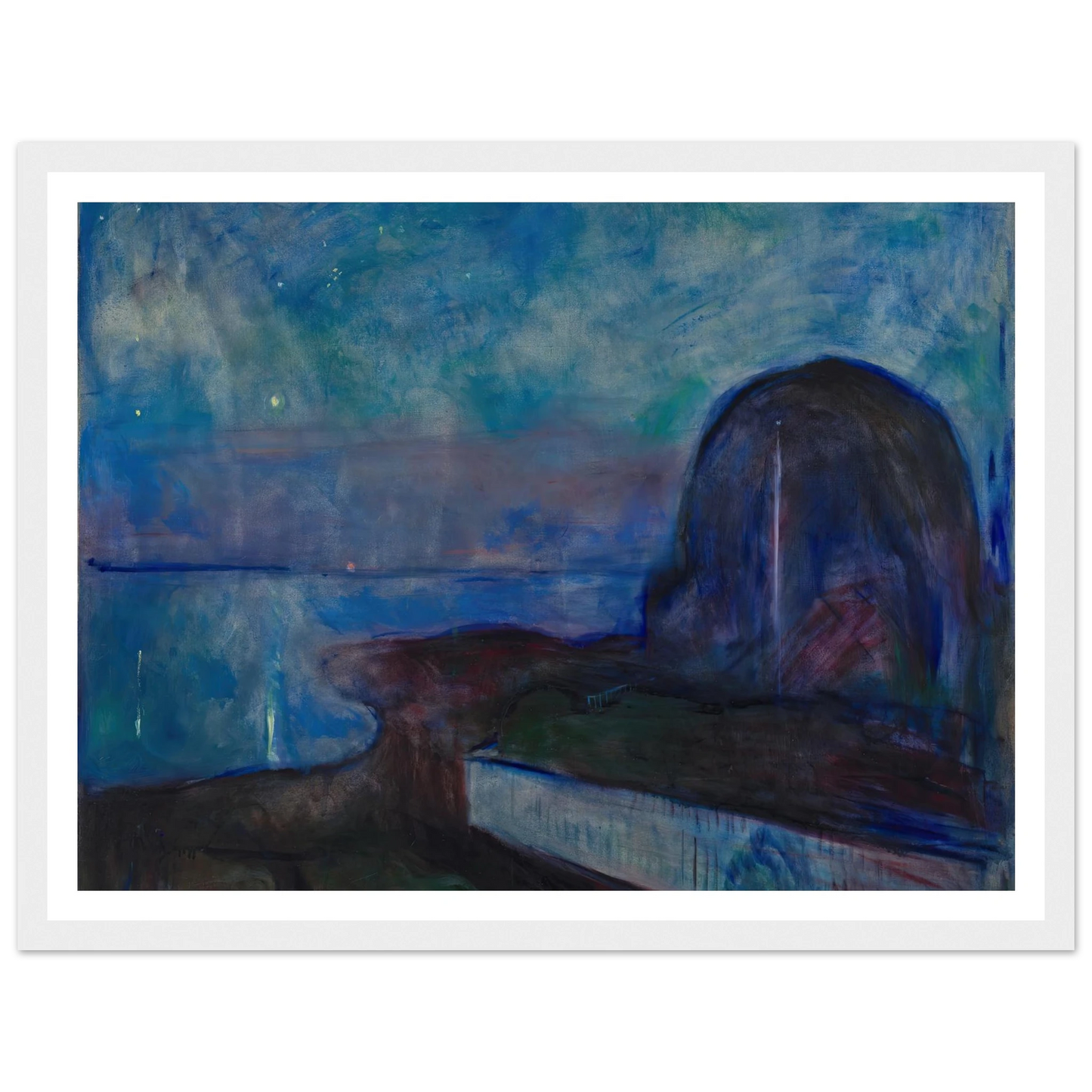 Starry Night (1893) Art Print | Edvard Munch-Quipham Collections