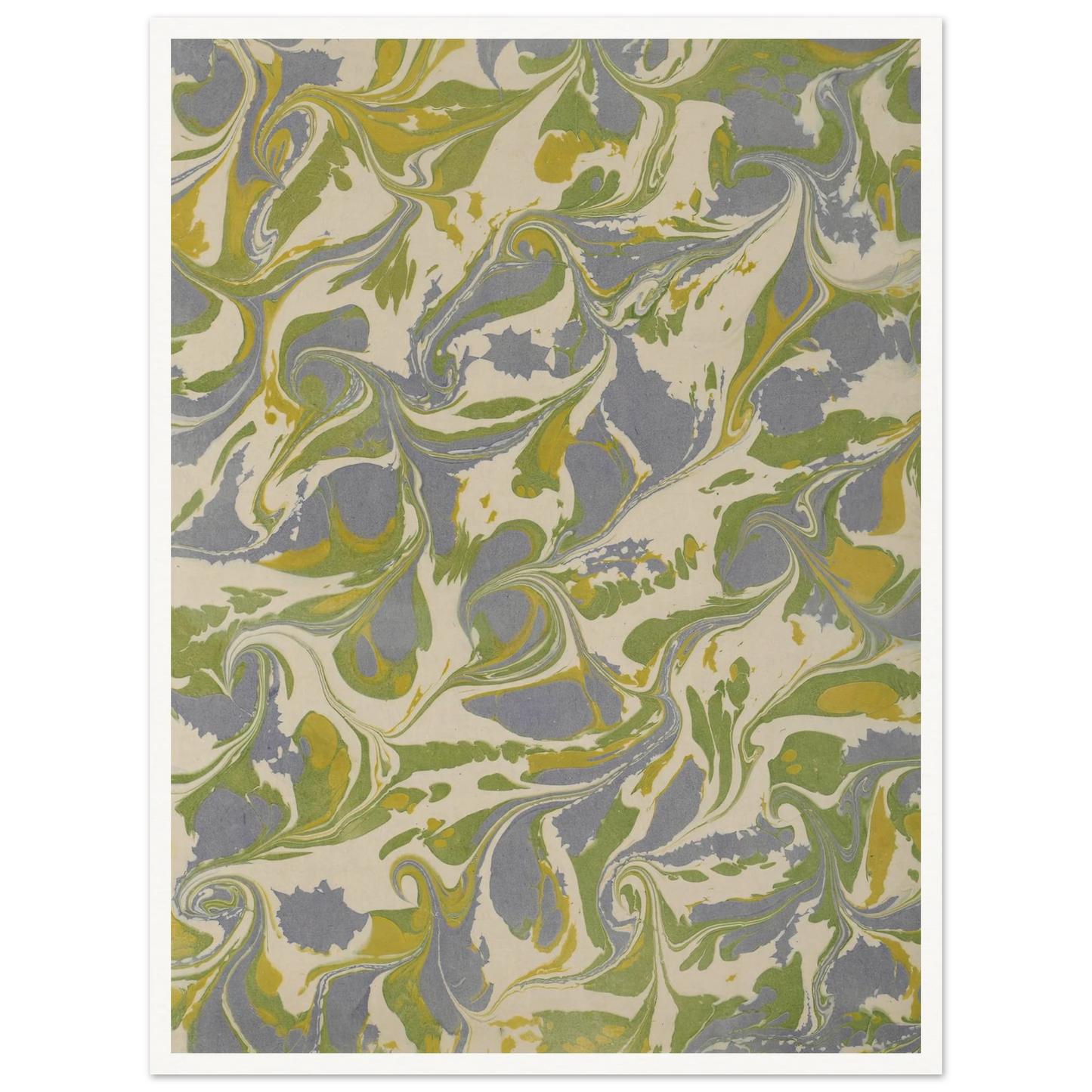Gezogenes Marmorpapier (1890 - 1910) Art Print | Anker Kyster-Quipham Collections