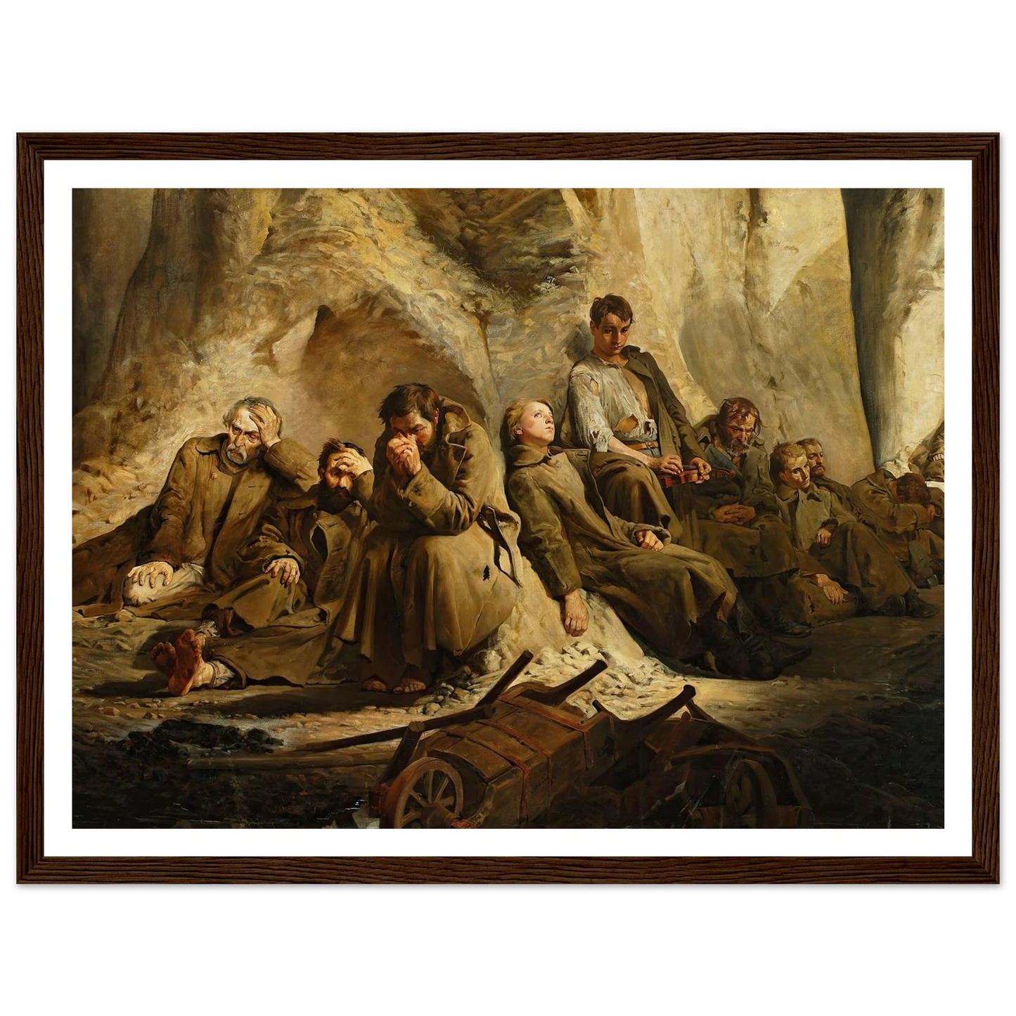 Sunday at the mine (Rest at the mine) (1882) Art Print | Jacek Malczewski-Quipham Collections