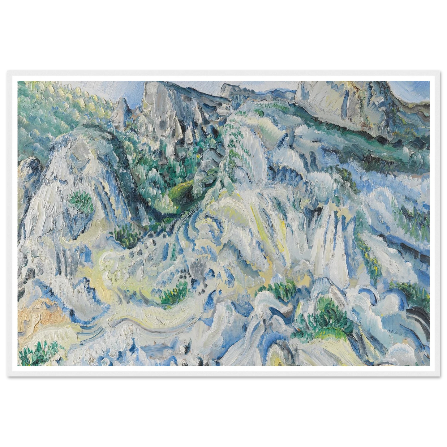Felslandschaft bei Ulm (Landschaft bei Blaubeuren) (1929) Art Print | Paul Kleinschmidt-Quipham Collections