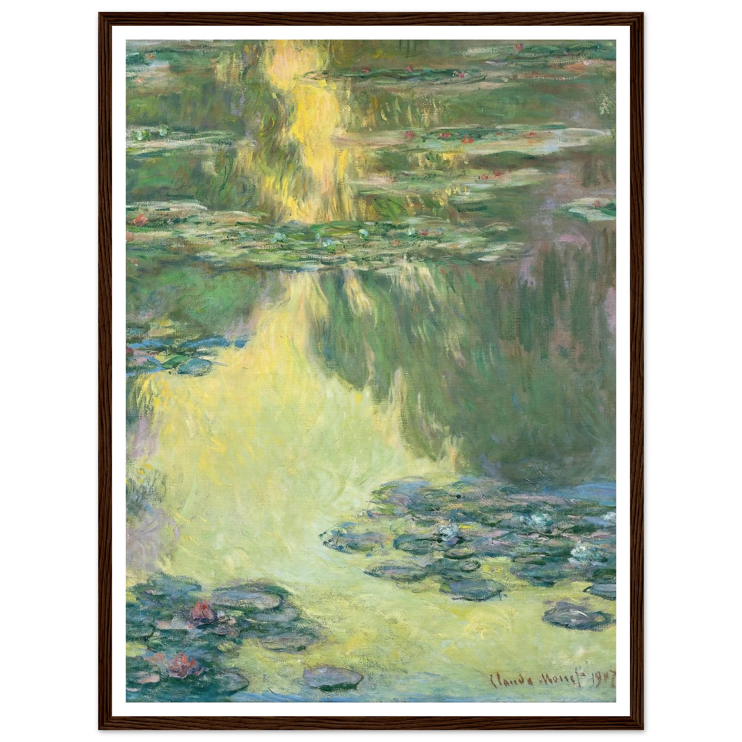 Waterlilies (1907) Art Print | Claude Monet-Quipham Collections