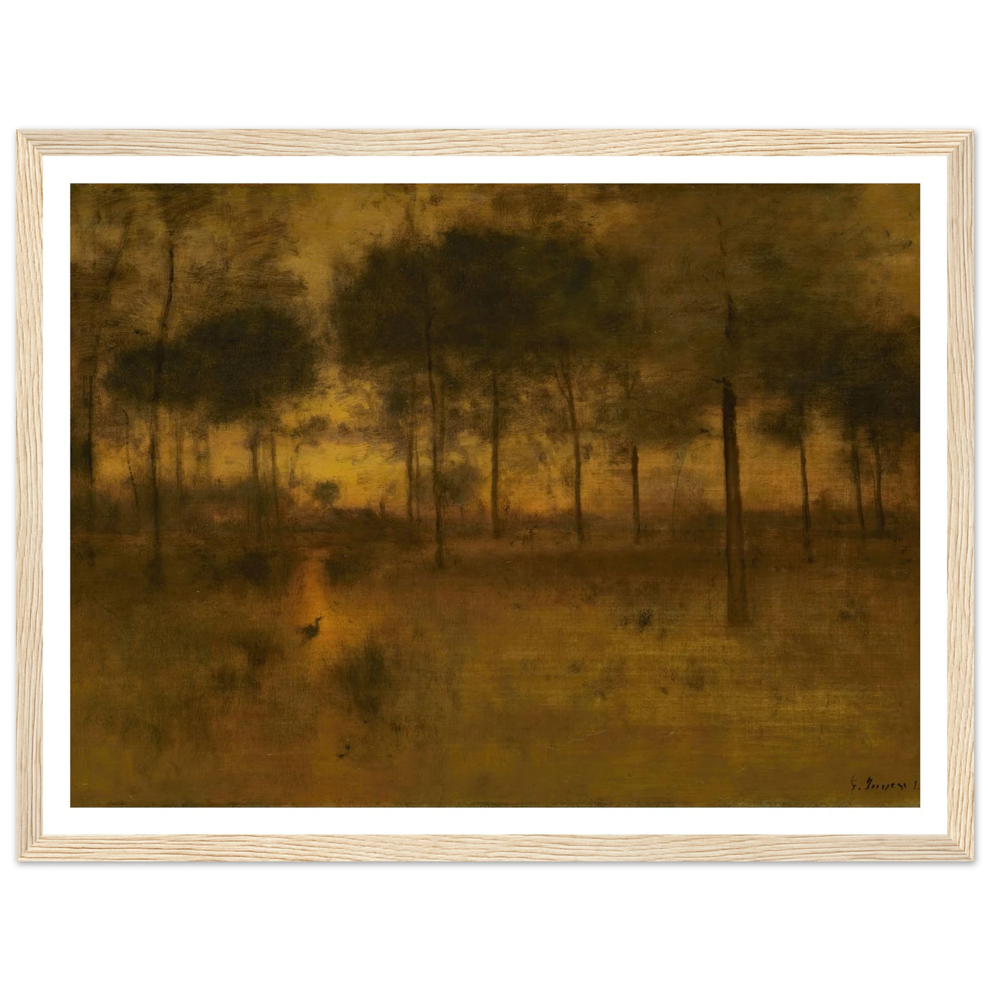The Home of the Heron Art Print | George Inness-Quipham Collections
