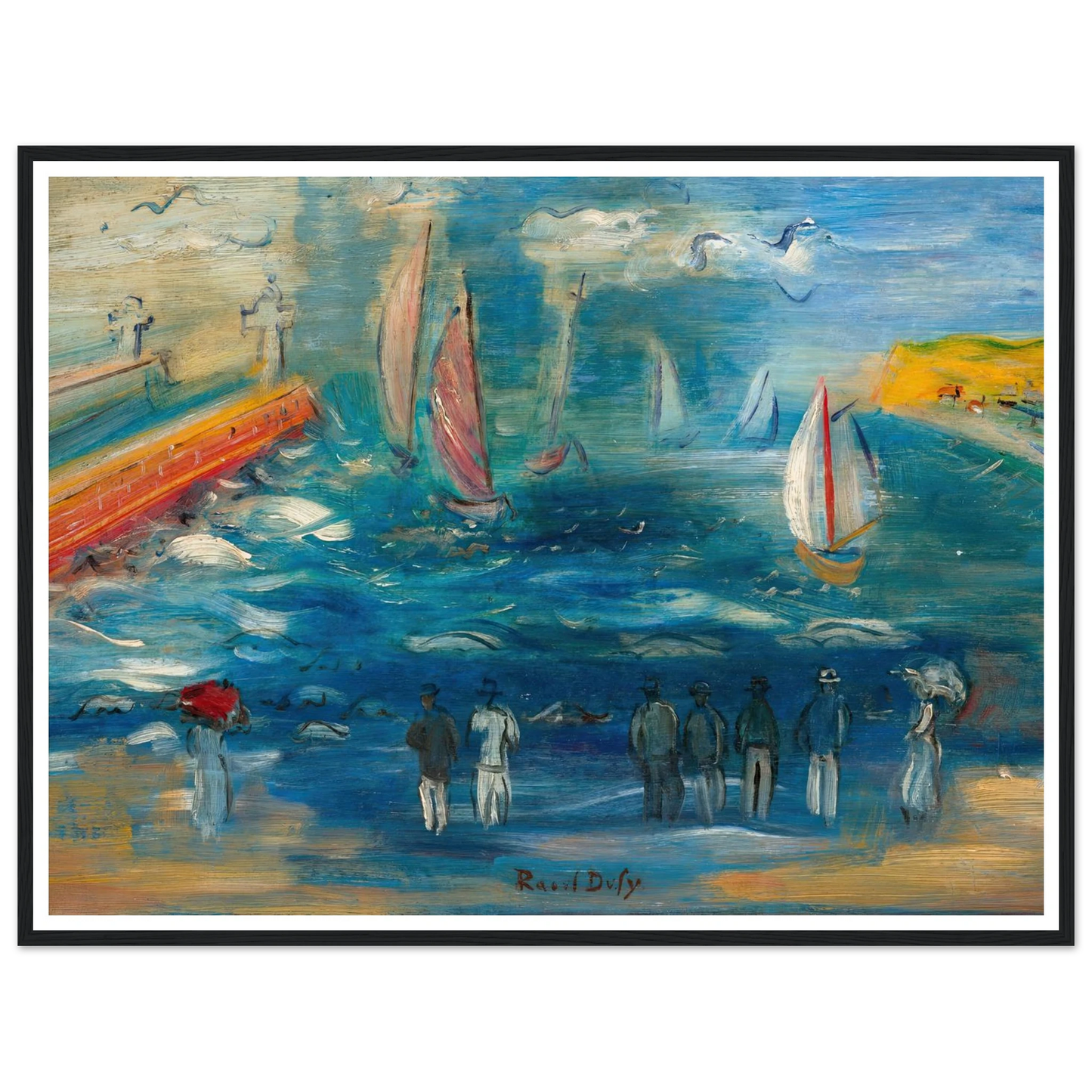 Départ des régates (circa 1950) Art Print | Raoul Dufy-Quipham Collections