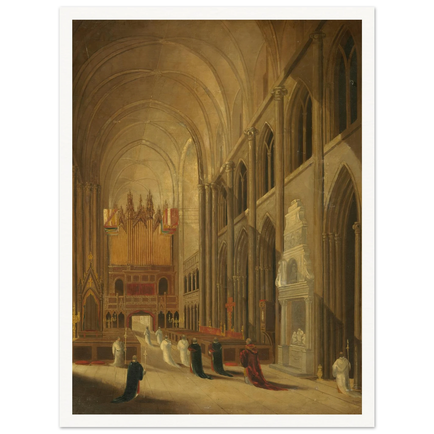 Going to Mass Art Print | David Roberts-Quipham Collections