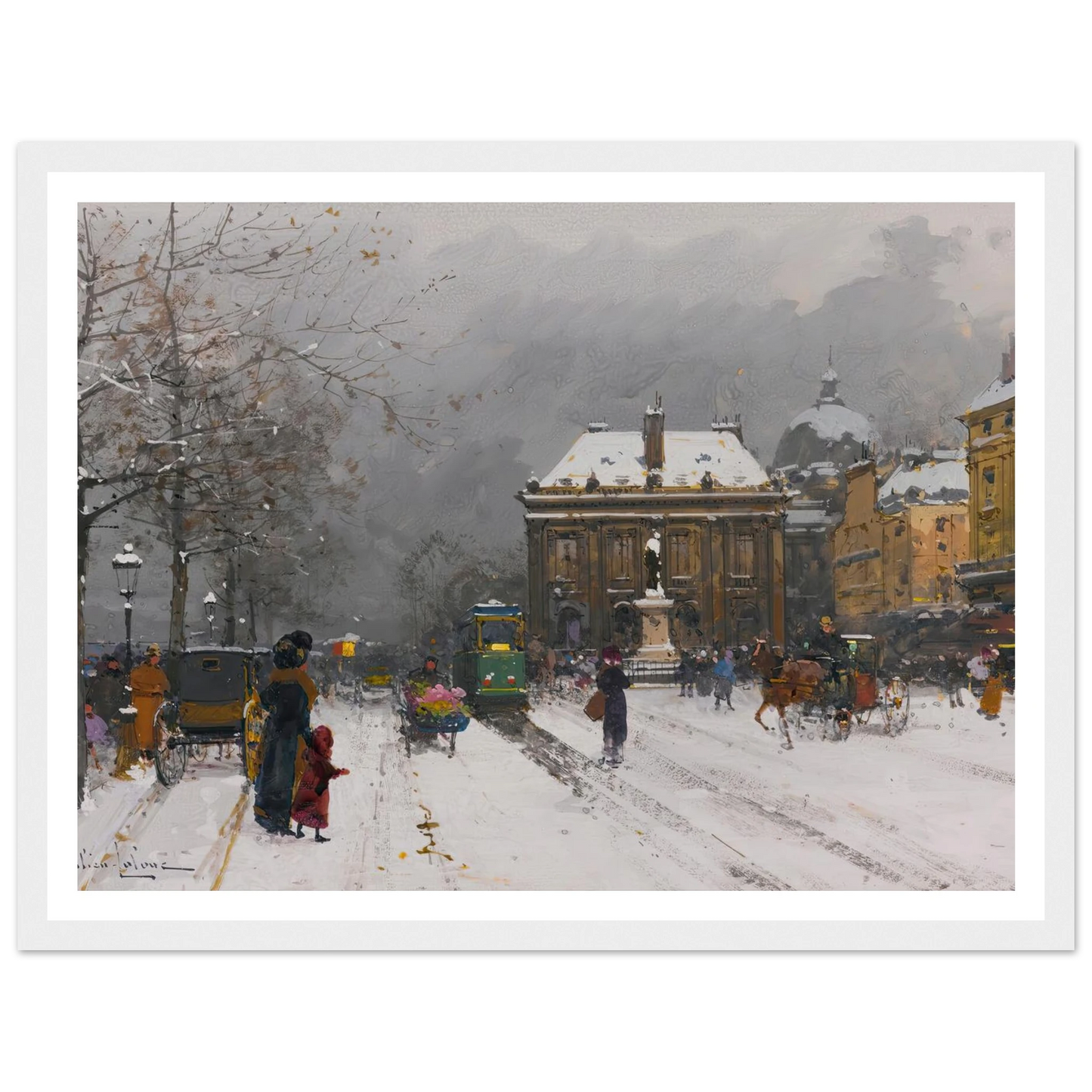L’institut (Temps Mauvais) Art Print | Eugene Galien Laloue-Quipham Collections