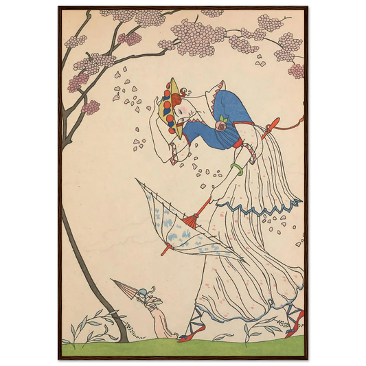 Le Coup de Vent (1914) Art Print | George Barbier-Quipham Collections