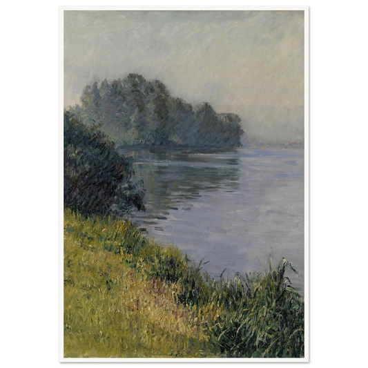 La Seine à l’Île Marante par temps brumeux (1891) Art Print | Gustave Caillebotte-Quipham Collections