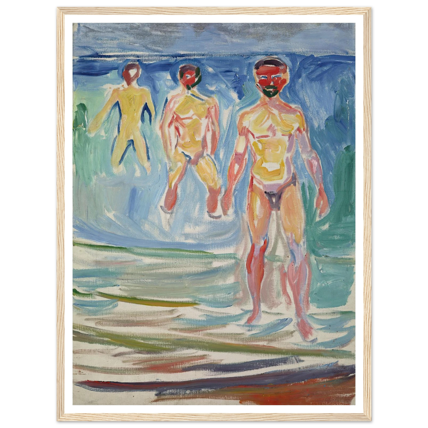Bathing Men (1907) Art Print | Edvard Munch-Quipham Collections