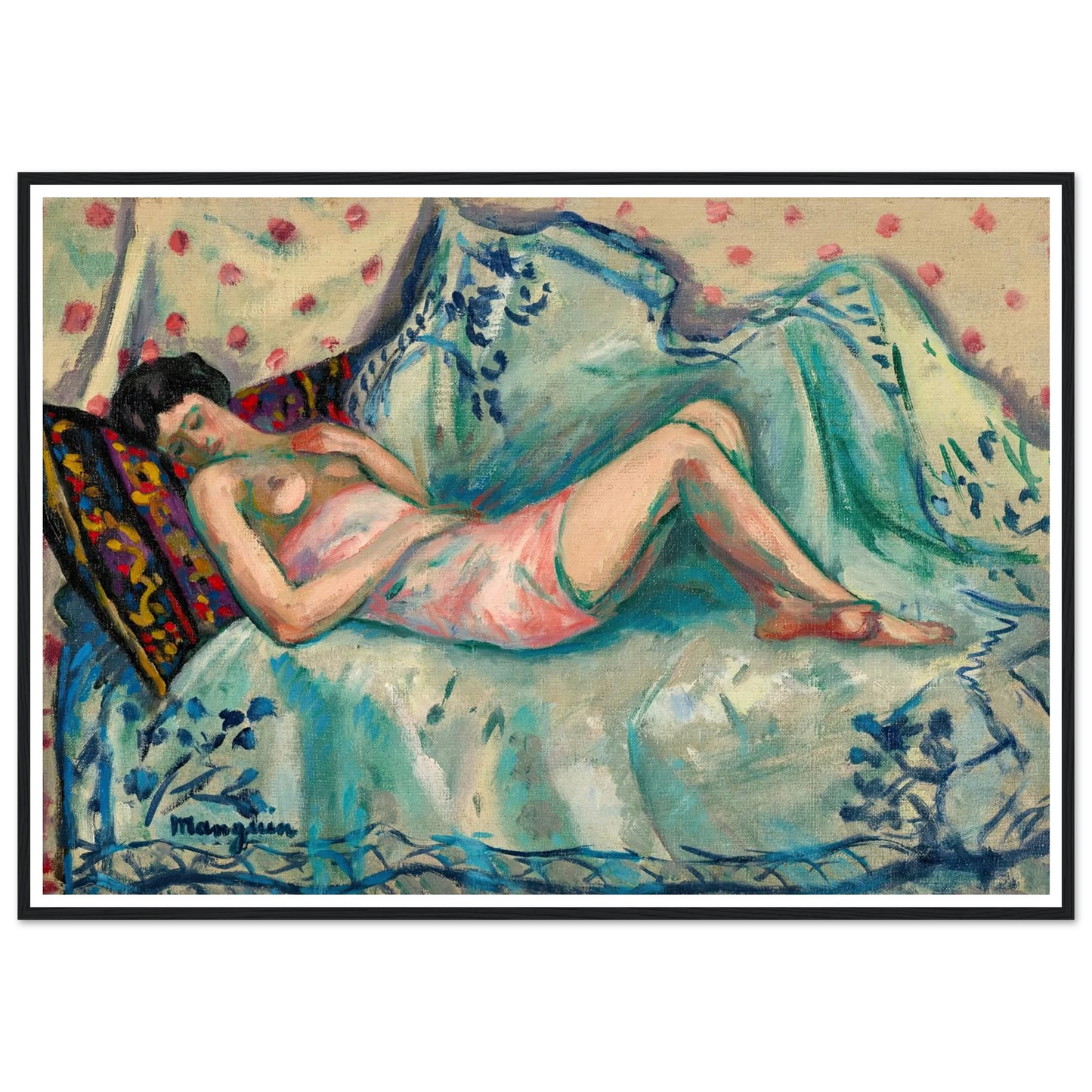 La chemise rose, Anita (1918) Art Print | Henri Manguin-Quipham Collections