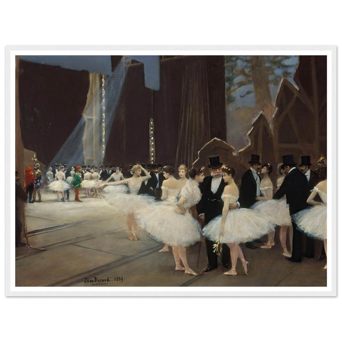 Les coulisses de l’Opéra de Paris (1889) Art Print | Jean Beraud-Quipham Collections