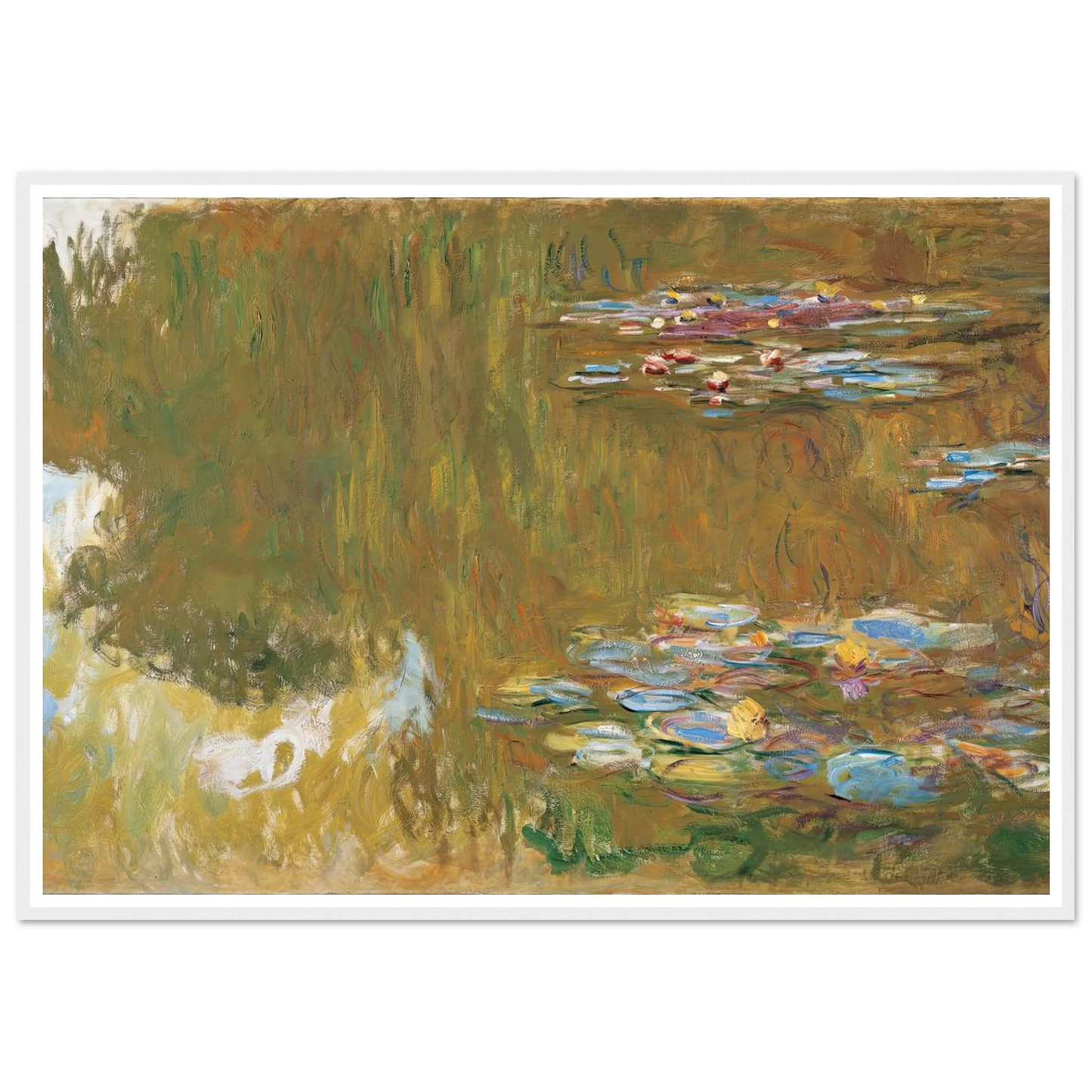 The Water Lily Pond, c. 1917-19 Art Print | Claude Monet-Quipham Collections