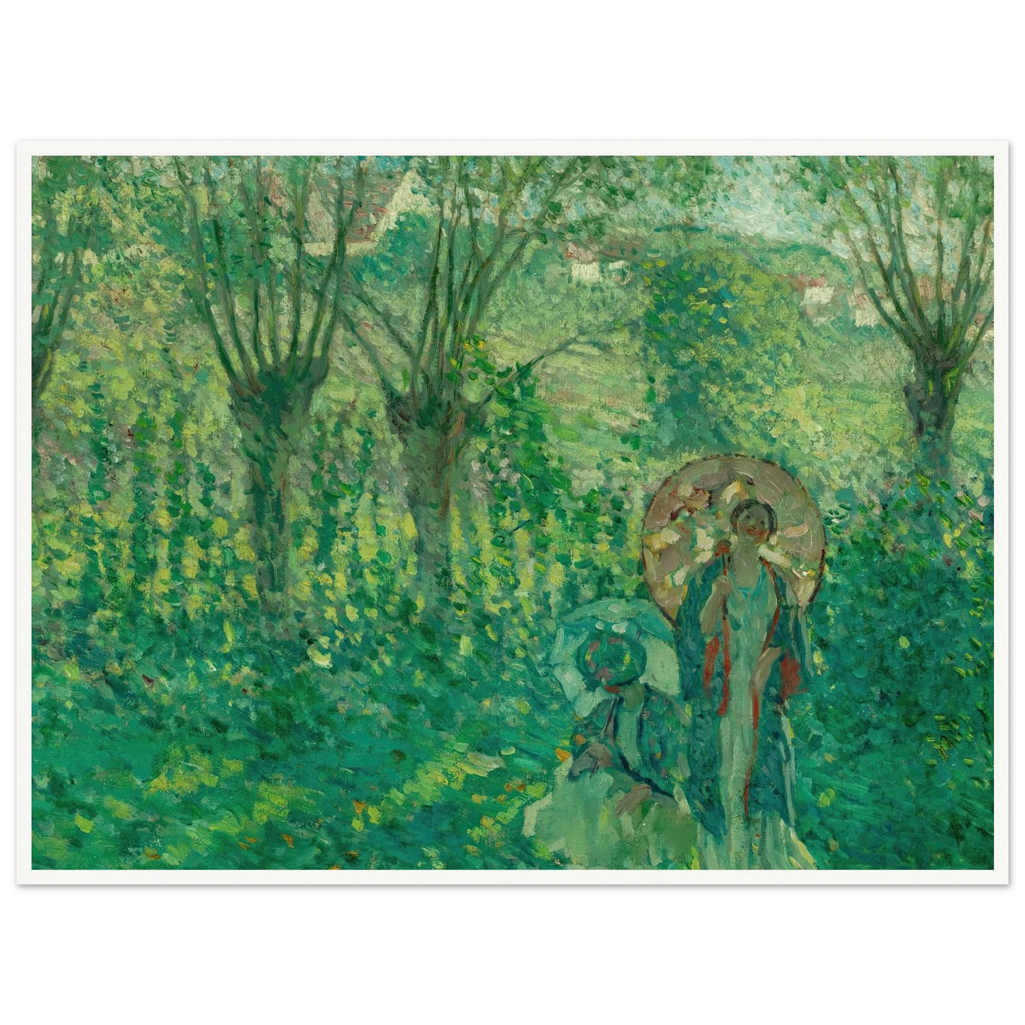 En Promenade (1908) Art Print | Frederick Carl Frieseke-Quipham Collections