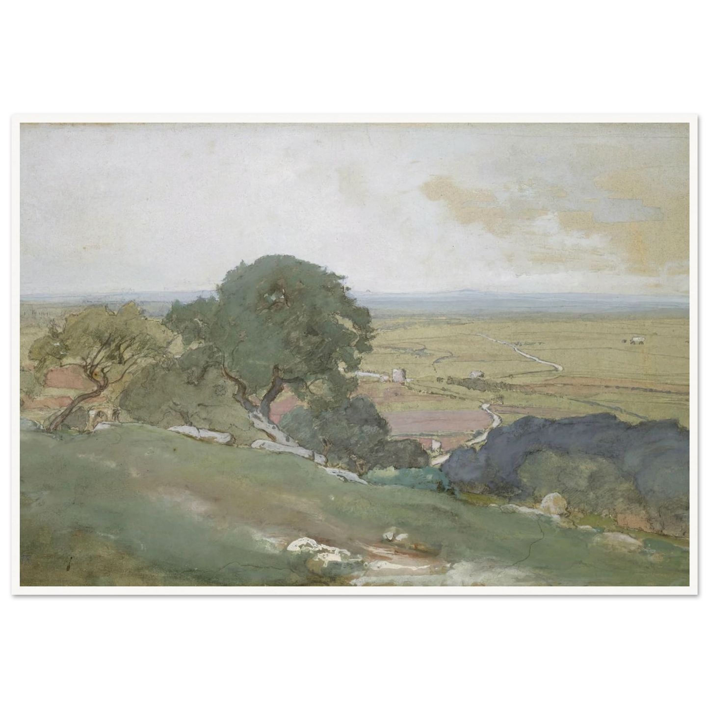 Olive Trees at Tivoli (1873) Art Print | George Inness-Quipham Collections