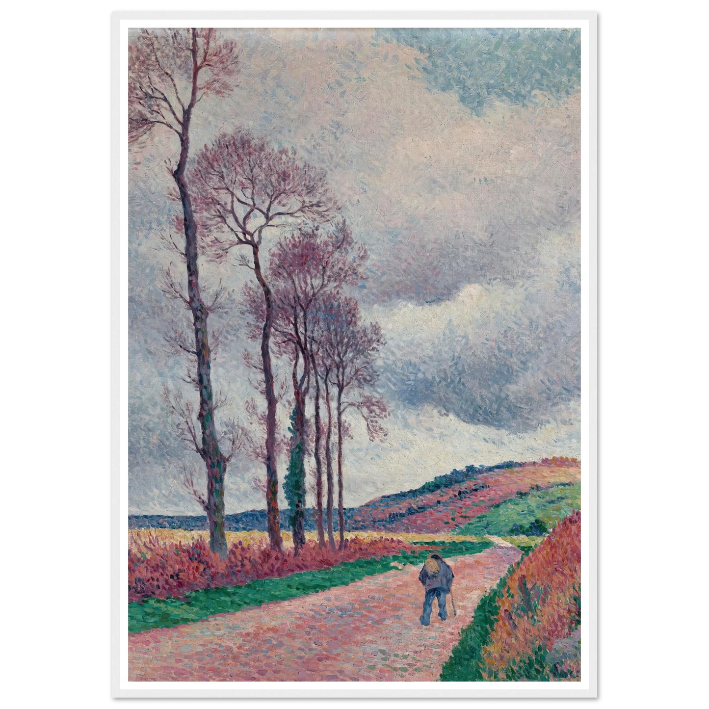La route aux environs de Méréville (1902) Art Print | Maximilien Luce-Quipham Collections