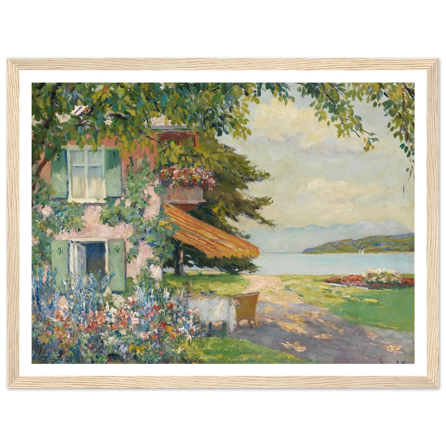 Spring Garden in Starnberg (1920) Art Print | Edward Cucue-Quipham Collections