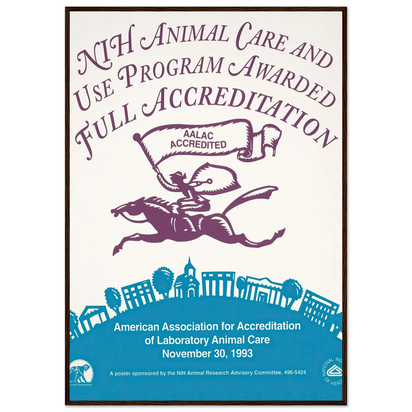 NIH Animal Care and Use Program awarded full accreditation (1993) Art Print | National Institutes of Health-Quipham Collections