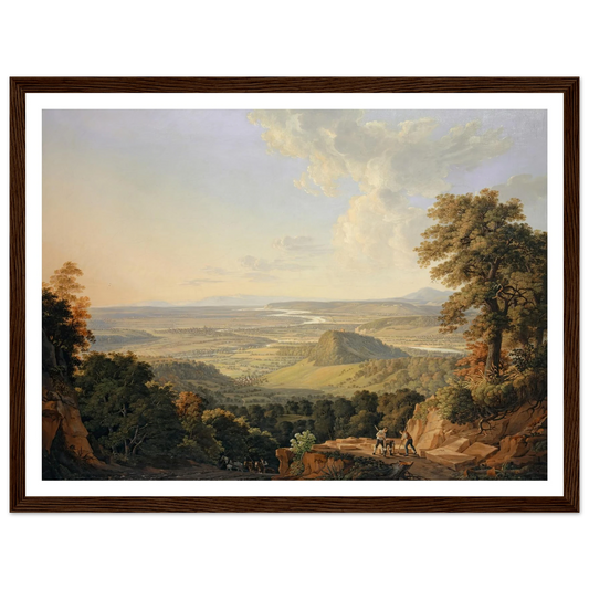 View from the Muttenz Quarry toward Basel (1811) Art Print | Peter Birmann-Quipham Collections