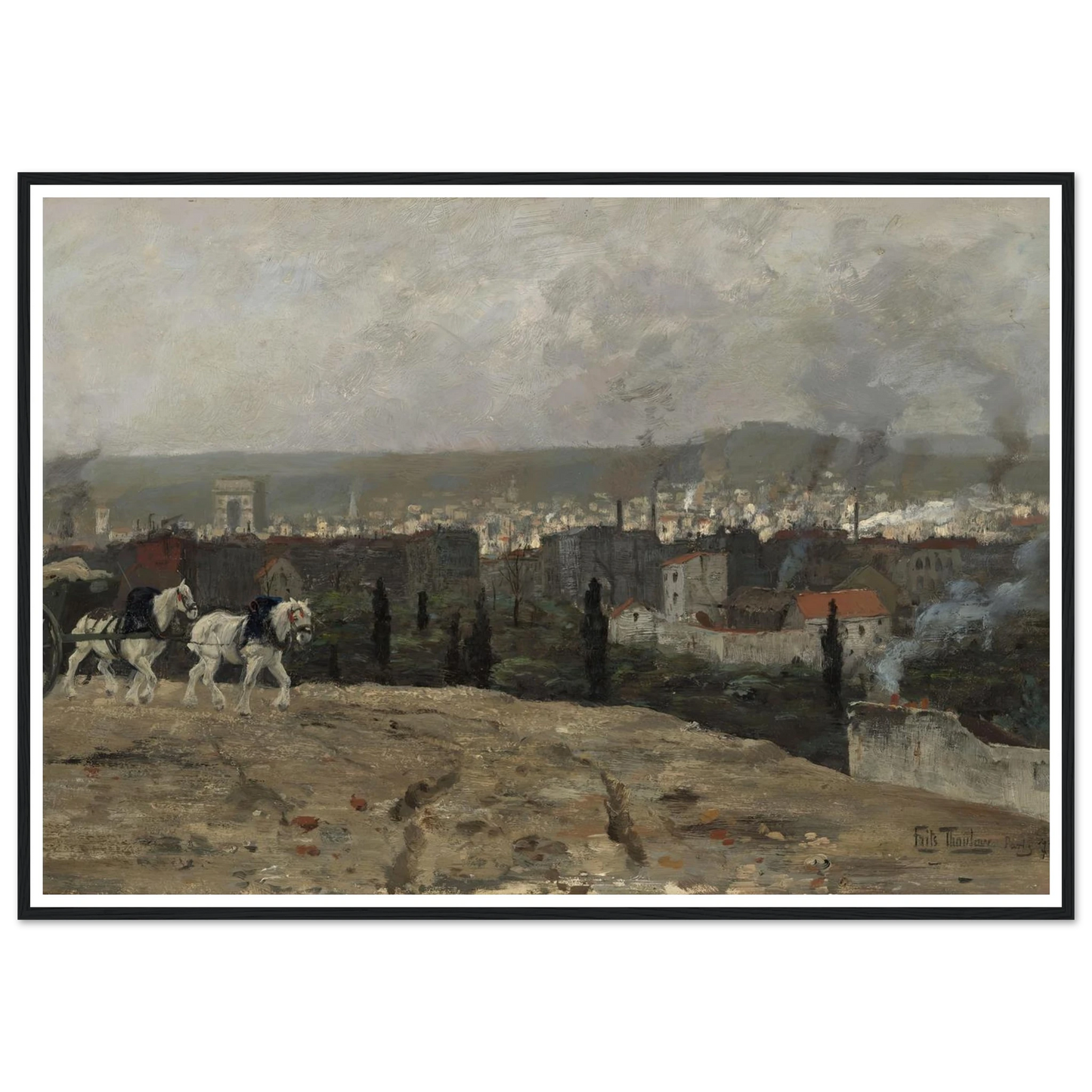 Parisian View (1879) Art Print | Frits Thaulow-Quipham Collections