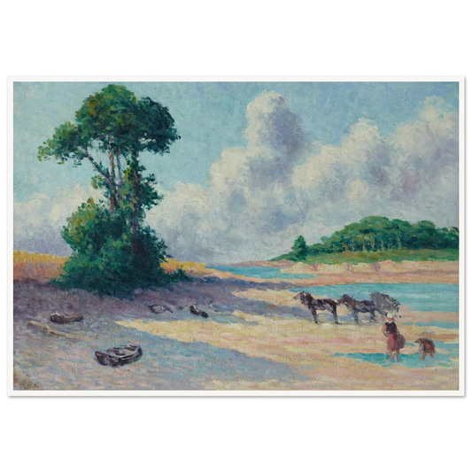 Kermouster, Embouchure du Trieux (circa 1914-1915) Art Print | Maximilien Luce-Quipham Collections
