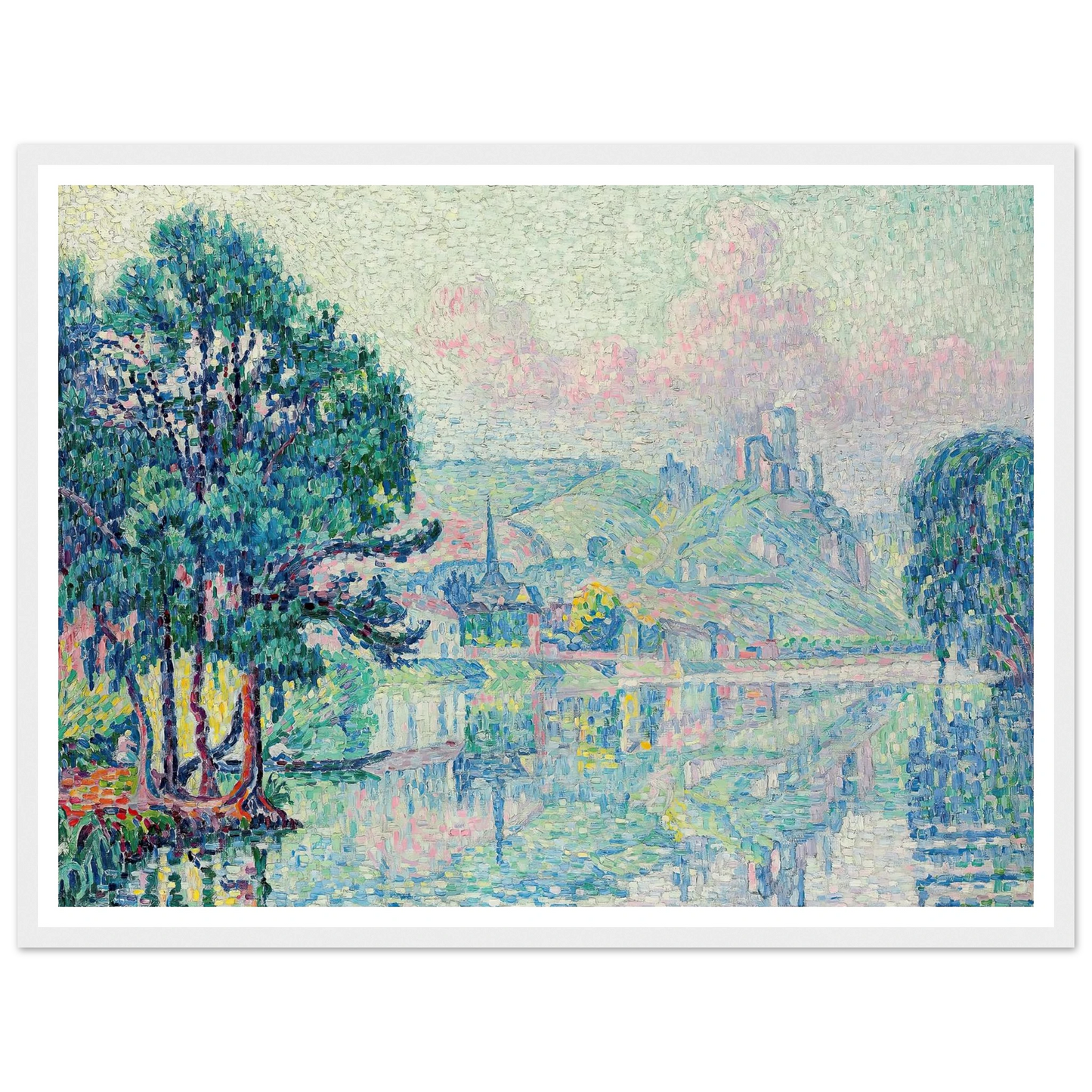 Les Andelys. Matin. Été (1923) Art Print | Paul Signac-Quipham Collections