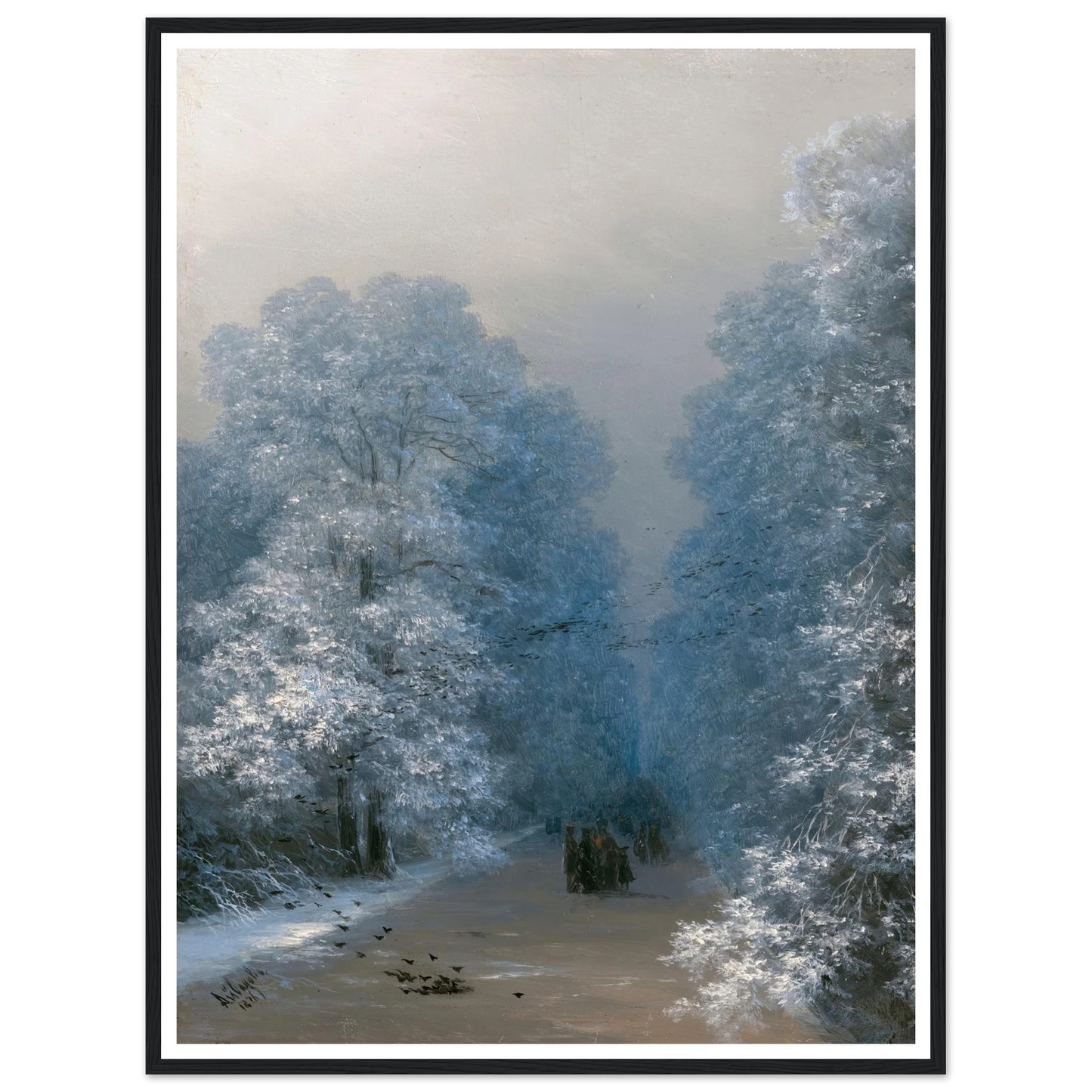Winter Landscape (1876) Art Print | Ivan Konstantinovich Aivazovsky-Quipham Collections