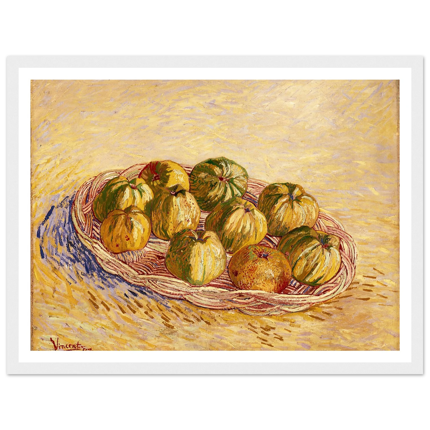 Still Life, Basket of Apples (1887) Art Print | Vincent van Gogh-Quipham Collections
