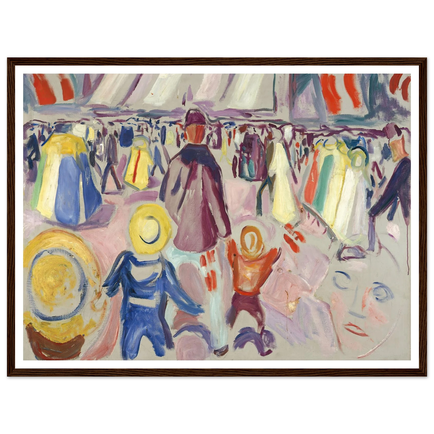 17th of May in a Small, Norwegian Town (1919) Art Print | Edvard Munch-Quipham Collections