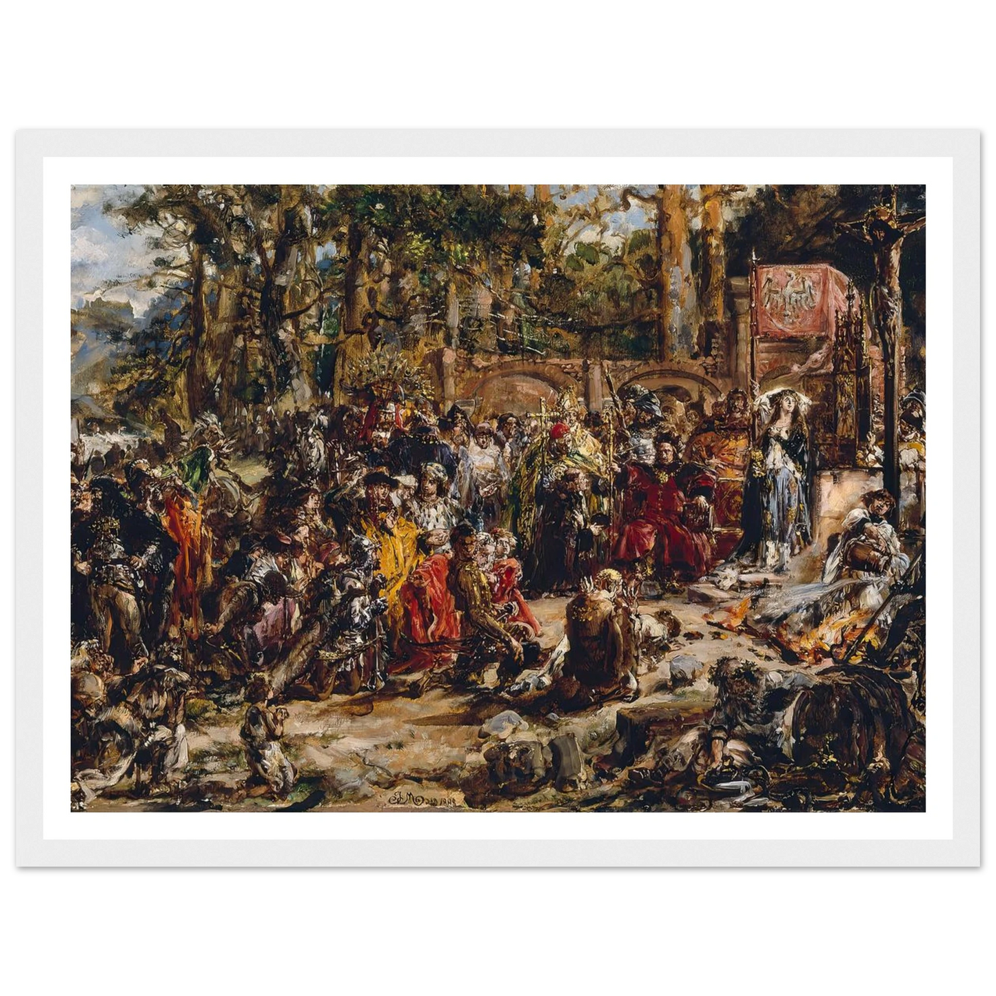 Baptism of Lithuania, from the series “History of Civilization in Poland” (1888) Art Print | Jan Matejko-Quipham Collections
