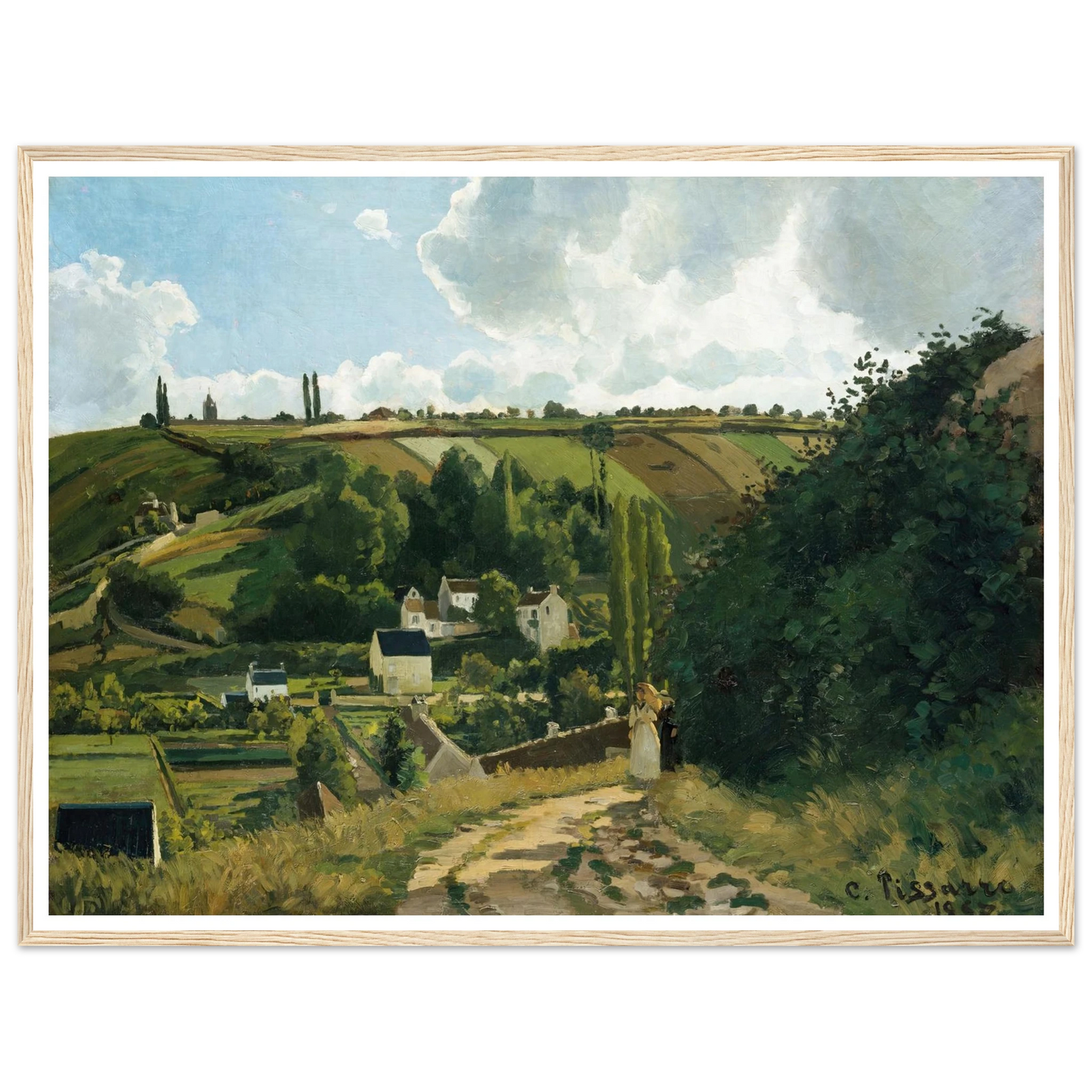 Jalais Hill, Pontoise (1867) Art Print | Camille Pissarro-Quipham Collections