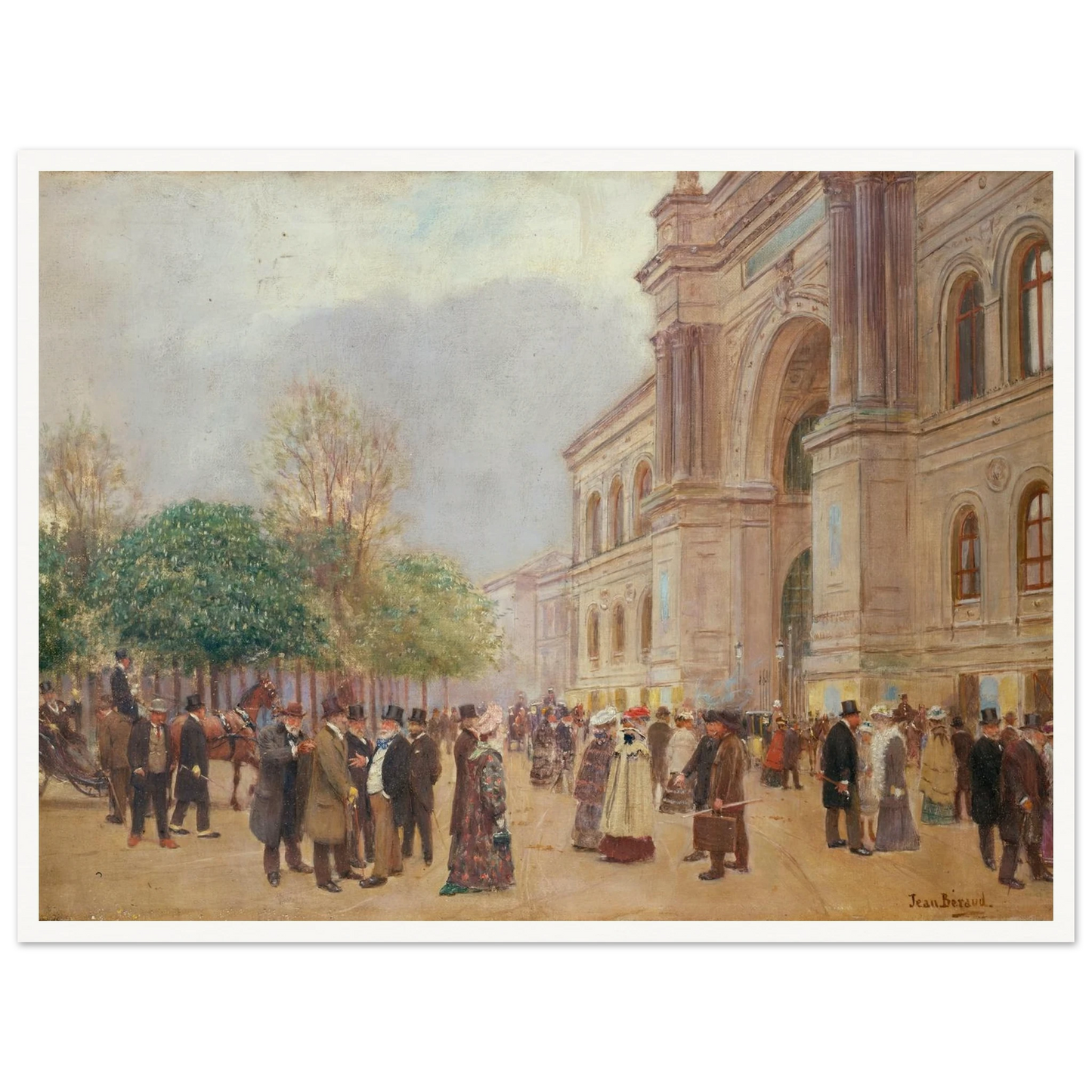 La sortie du Salon, au Palais de l’Industrie (1890) Art Print | Jean Beraud-Quipham Collections