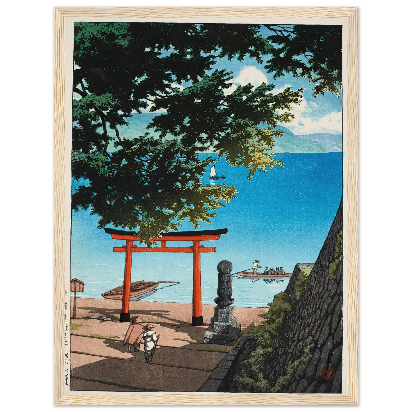 Chuzenji Temple, Utagahama (1931) Art Print | Kawase Hasui-Quipham Collections
