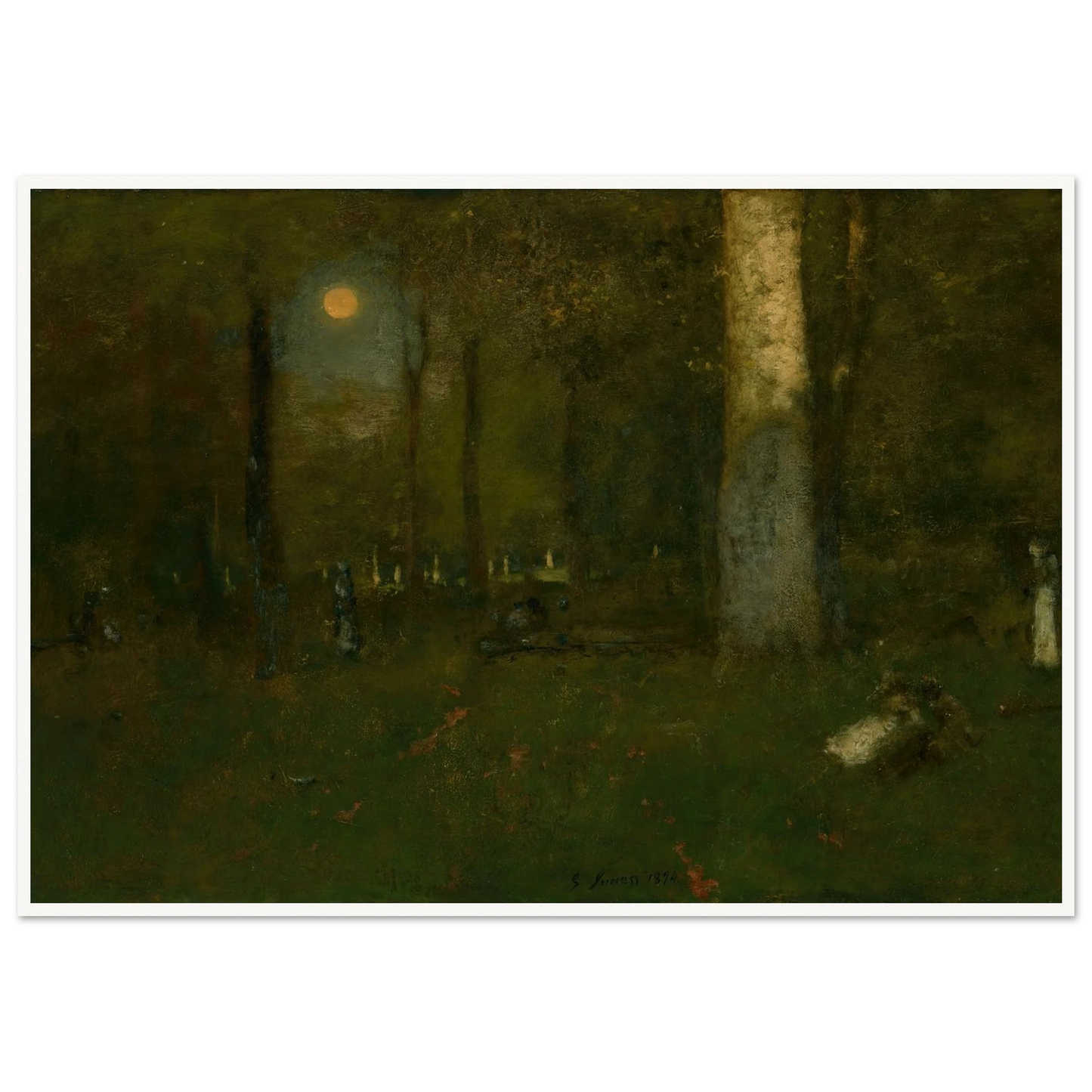 Picnic in the Woods, Montclair, New Jersey (1894) Art Print | George Inness-Quipham Collections