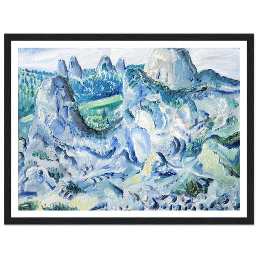 Landschaft mit Felsen – Felsen bei Blaubeuren (1928) Art Print | Paul Kleinschmidt-Quipham Collections
