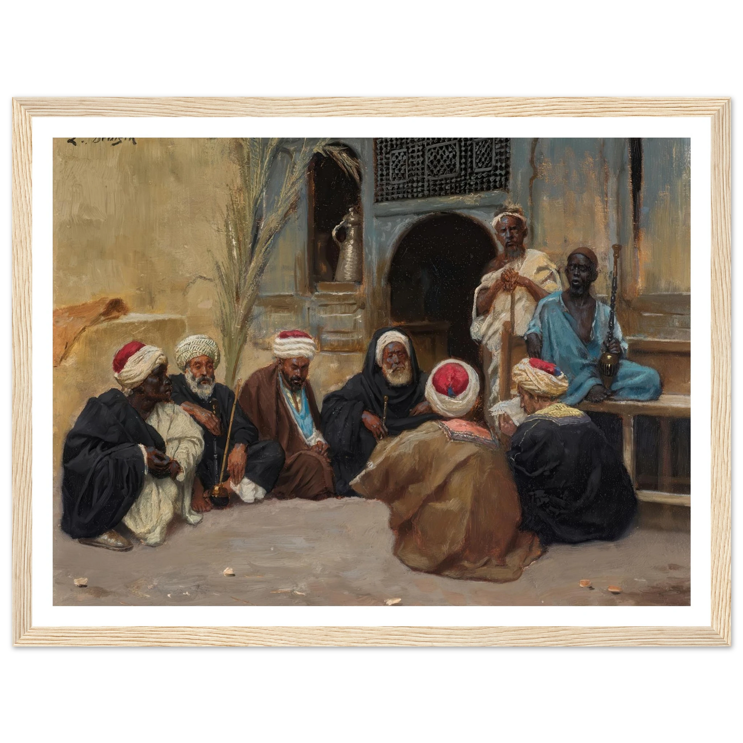 A Council Of Elders Art Print | Ludwig Deutsch-Quipham Collections