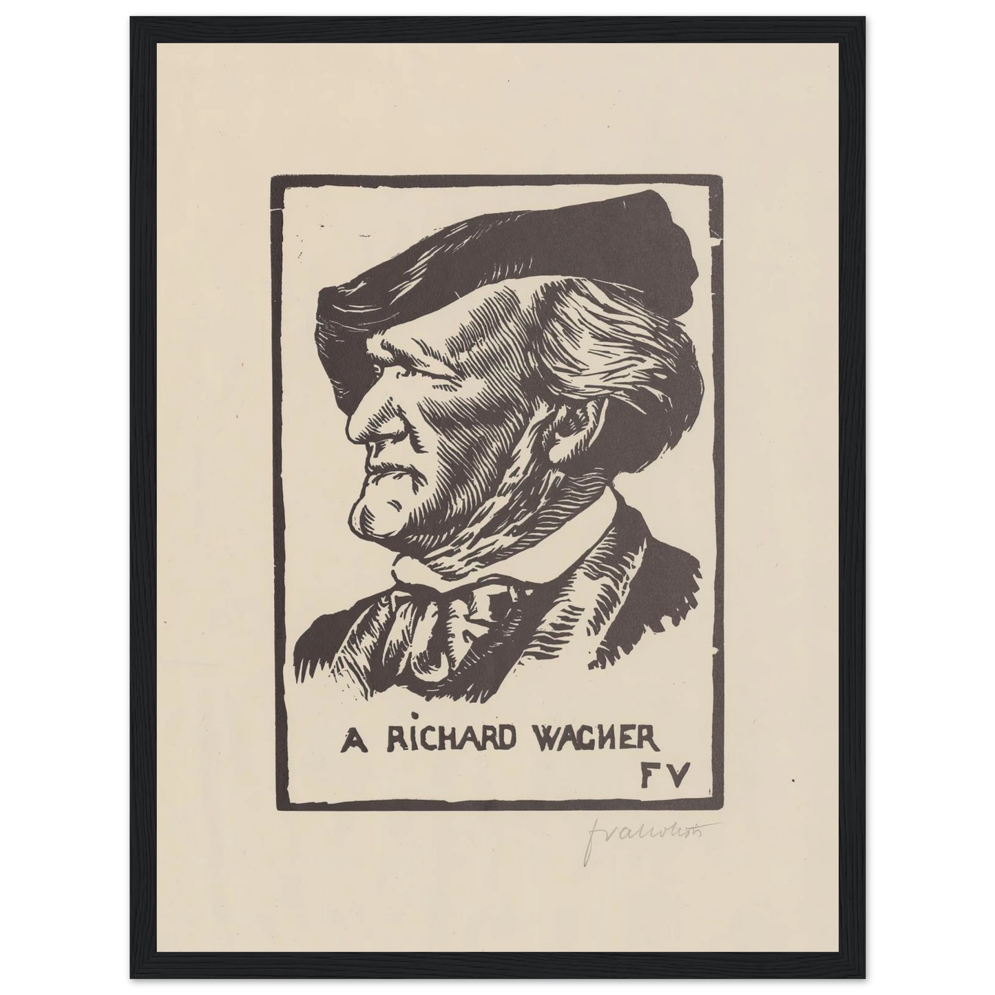 A Richard Wagner (1891) Art Print | Felix Vallotton-Quipham Collections