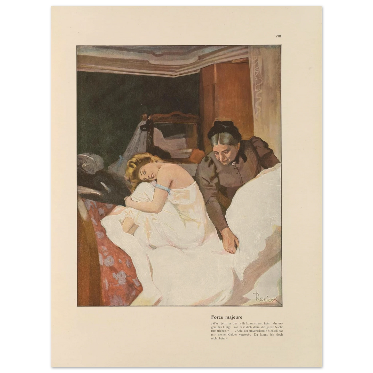 Force majeure (1908) Art Print | Ferdinand Freiherr von Reznicek-Quipham Collections