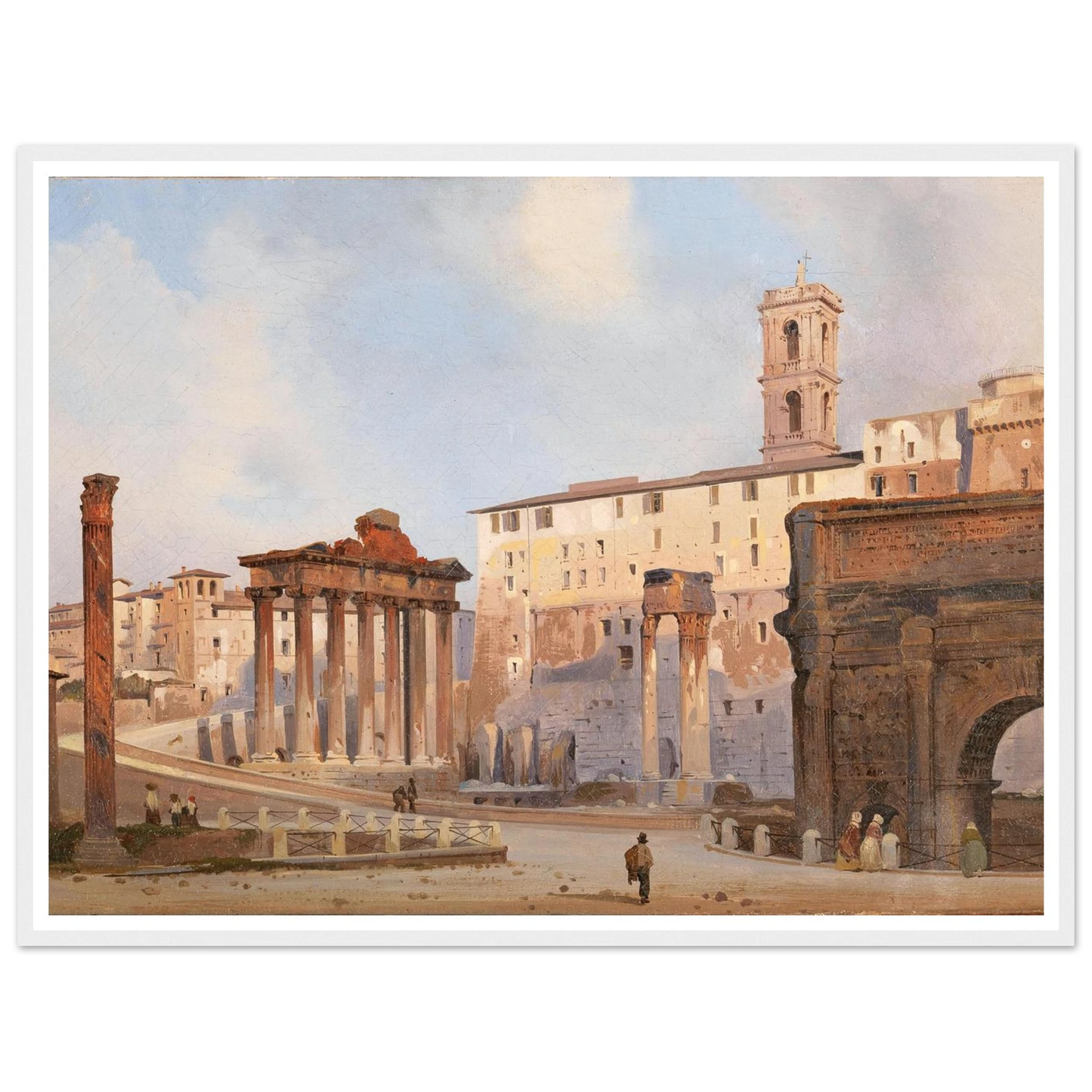 The Roman Forum Art Print | Ippolito Caffi-Quipham Collections