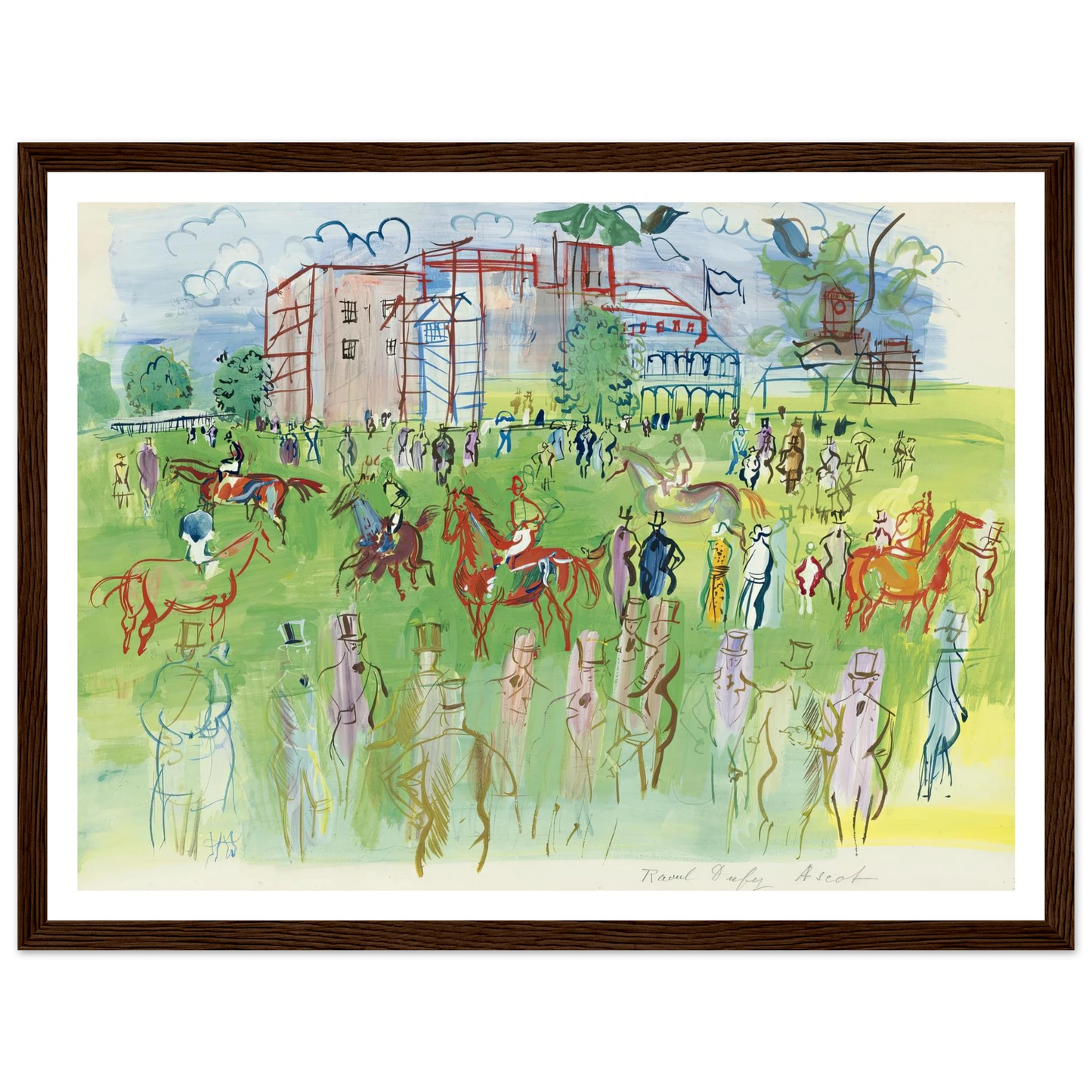 Avant le départ, Ascot Art Print | Raoul Dufy-Quipham Collections