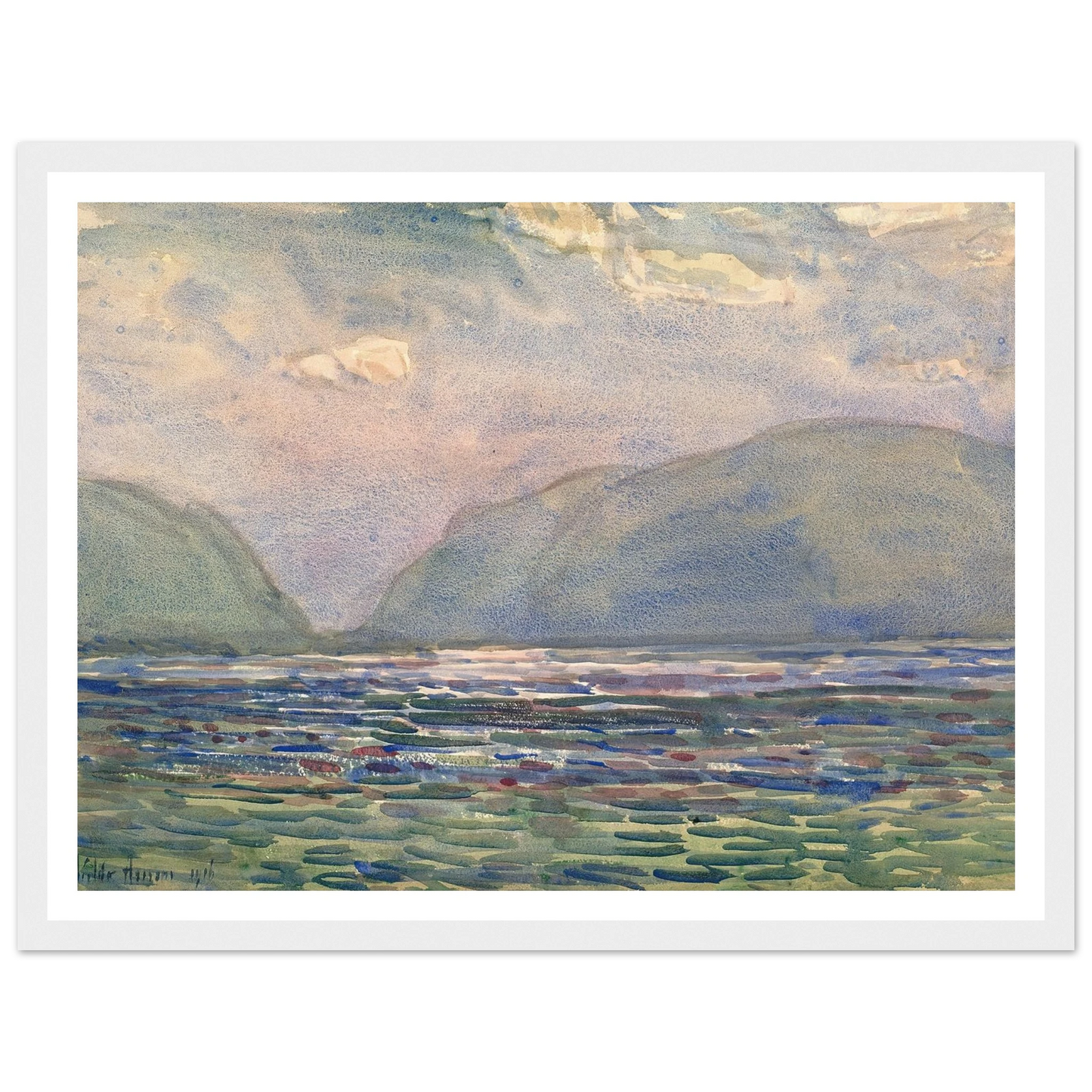 Noon above Newburgh (1916) Art Print | Childe Hassam-Quipham Collections