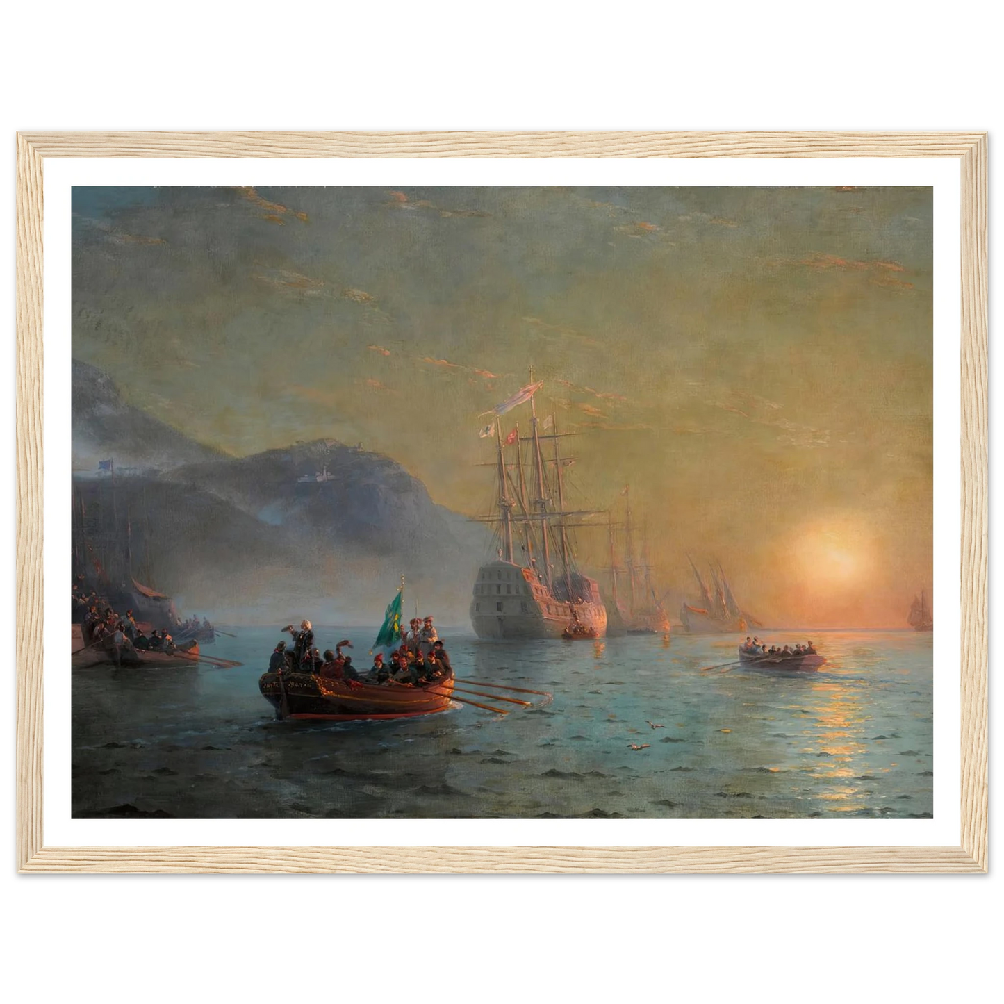 Columbus’ Farewell before Starting on his Voyage from Port Palos in Spain (1892) Art Print | Ivan Konstantinovich Aivazovsky-Quipham Collections
