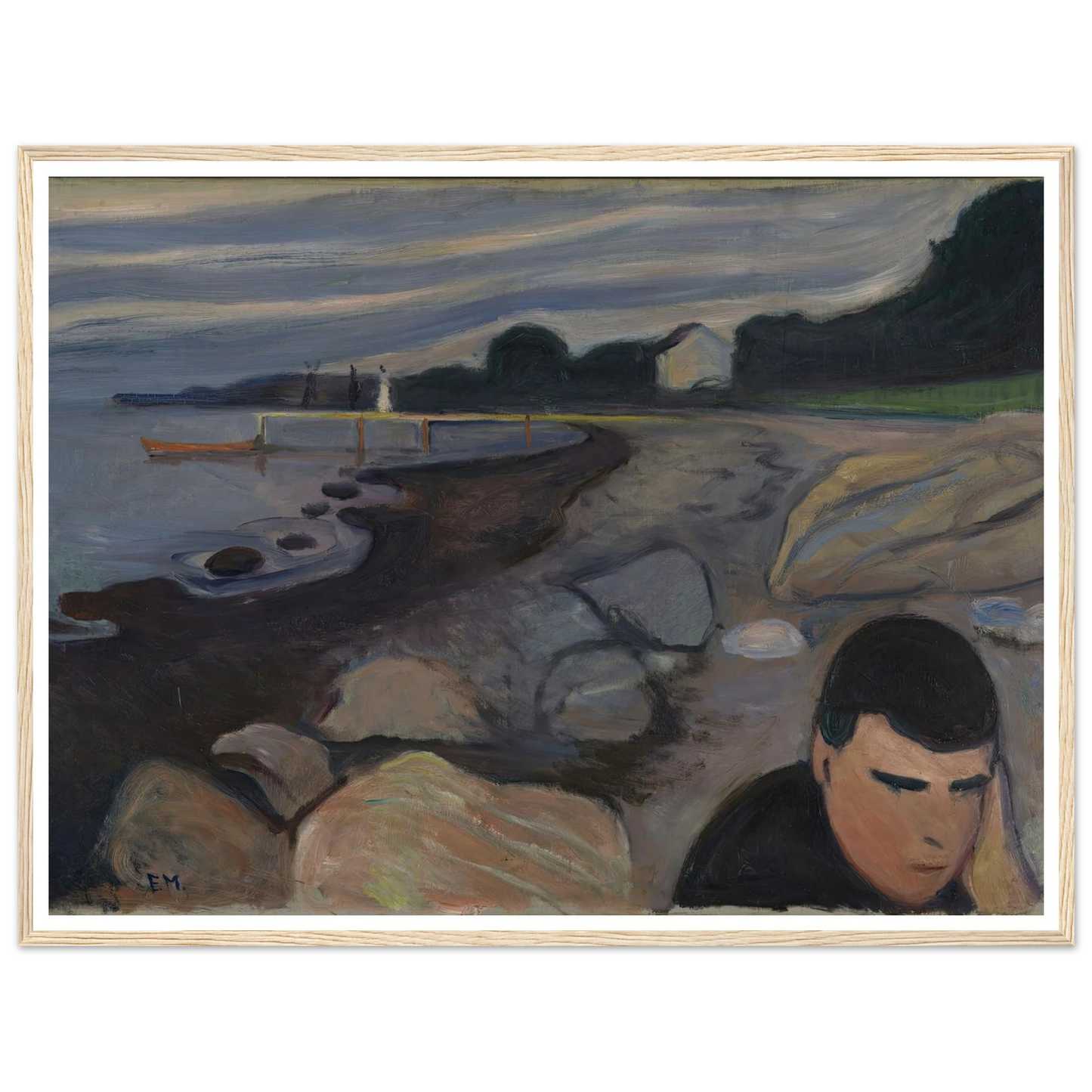 Melancholy (1892) Art Print | Edvard Munch-Quipham Collections