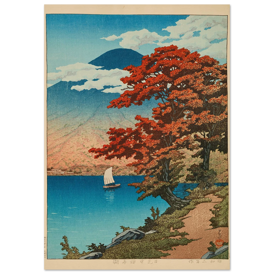 Nikko Chuzenji-ko (Lake Chuzenji at Nikko) (1930) Art Print | Kawase Hasui-Quipham Collections
