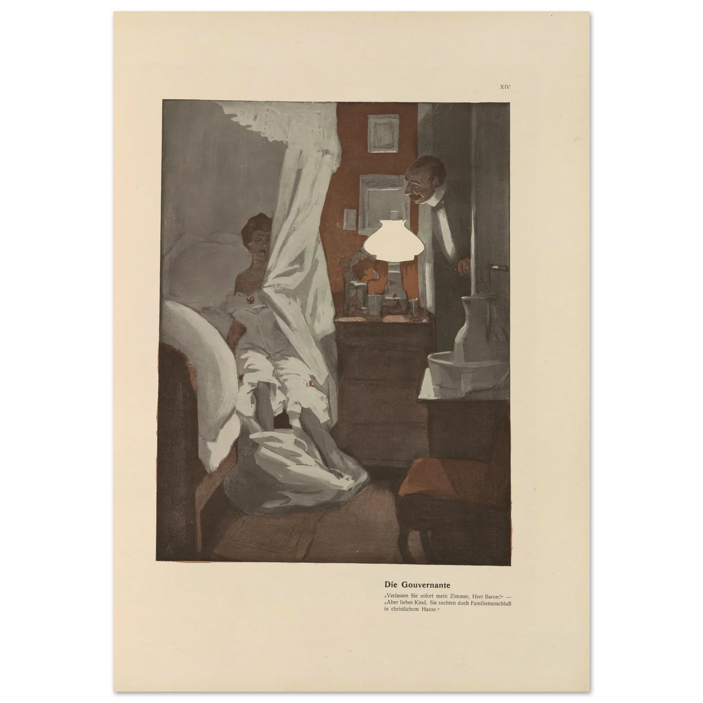 Die Gouvernante (1908) Art Print | Ferdinand Freiherr von Reznicek-Quipham Collections