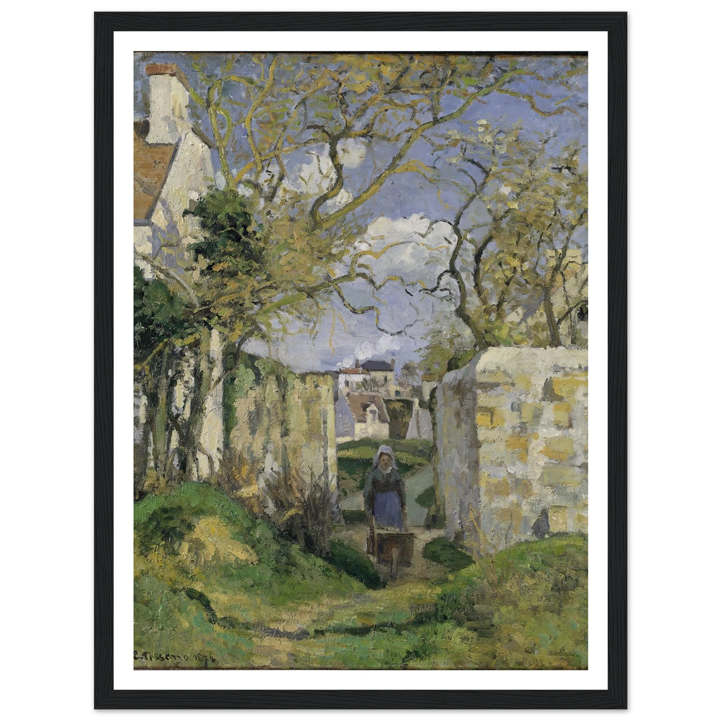 Landscape from Pontoise (1874) Art Print | Camille Pissarro-Quipham Collections